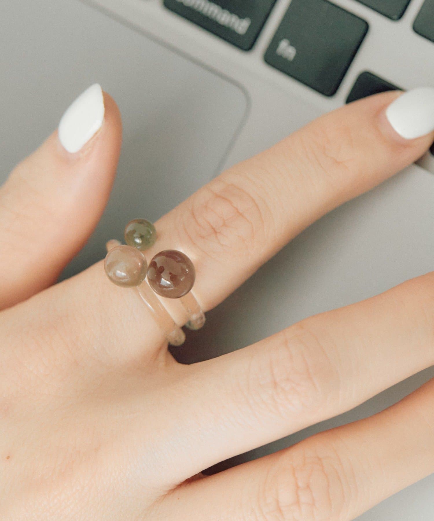 ear PAPILLONNER(イア パピヨネ) クリアボールセットリング