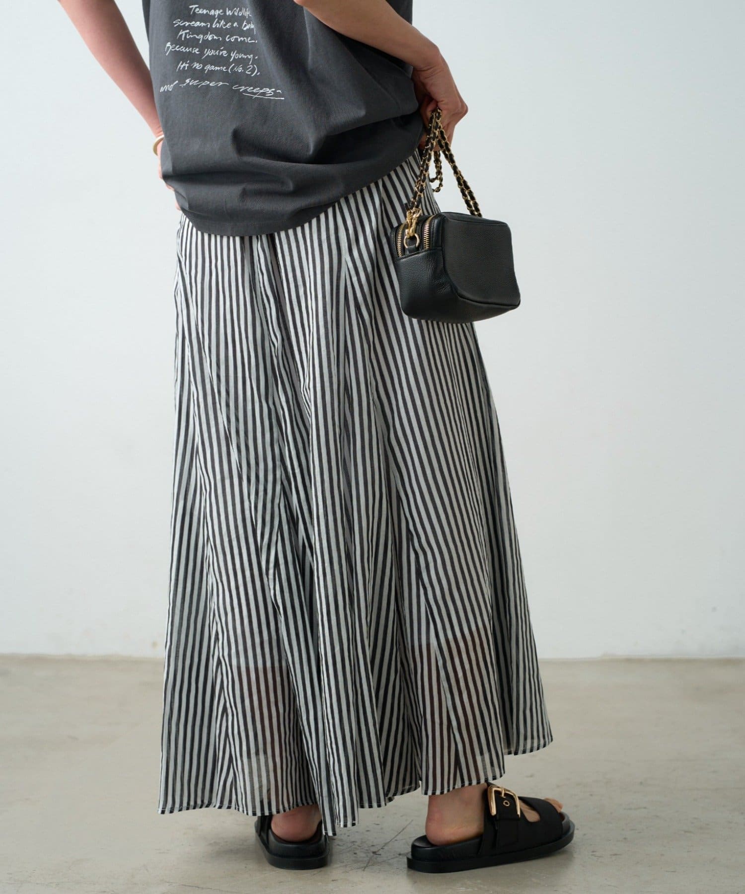 LOUNGEDRESS(ラウンジドレス) リネンフレアスカート