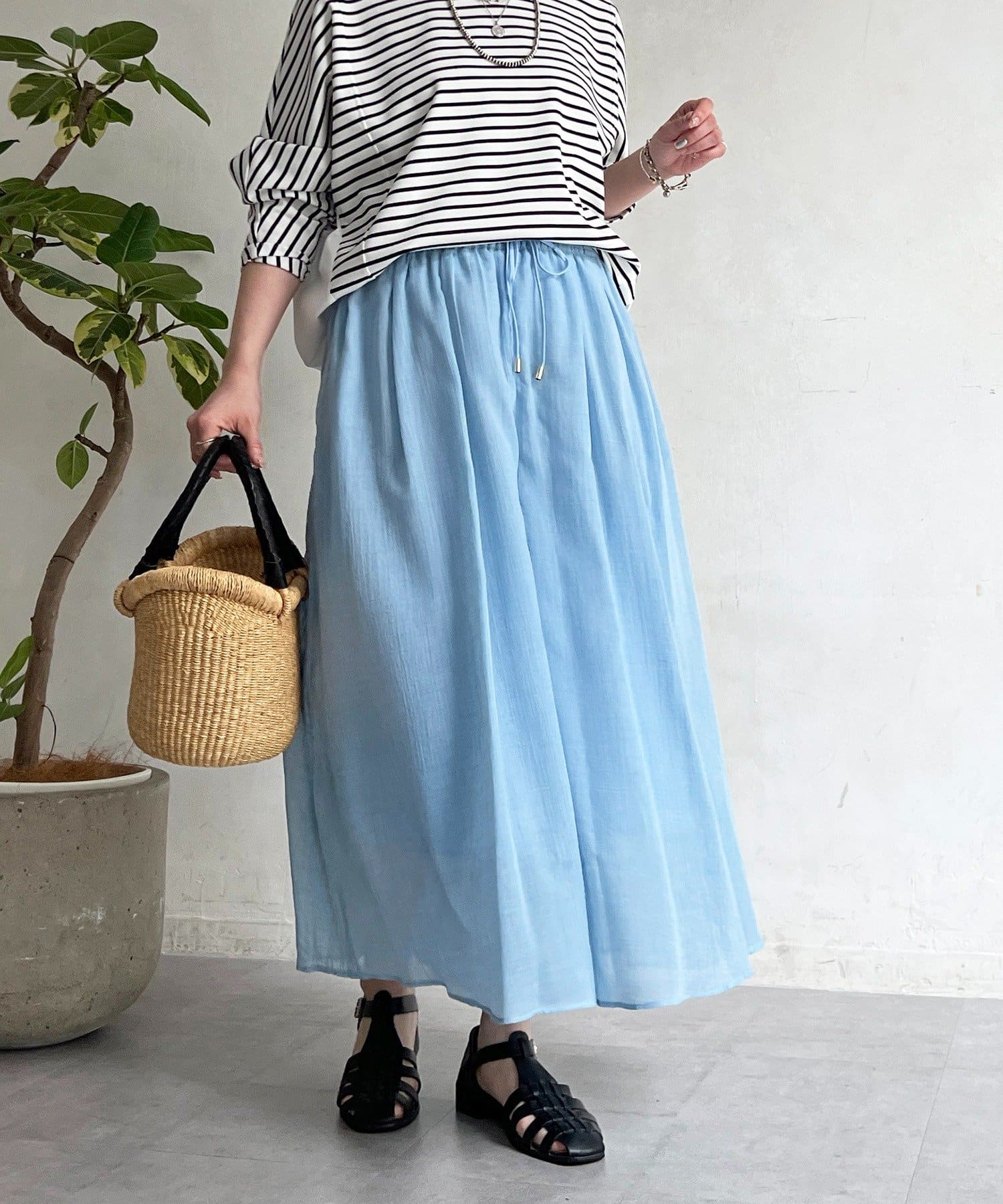 un dix cors(アンディコール) ボイルシャンブレースカンツ