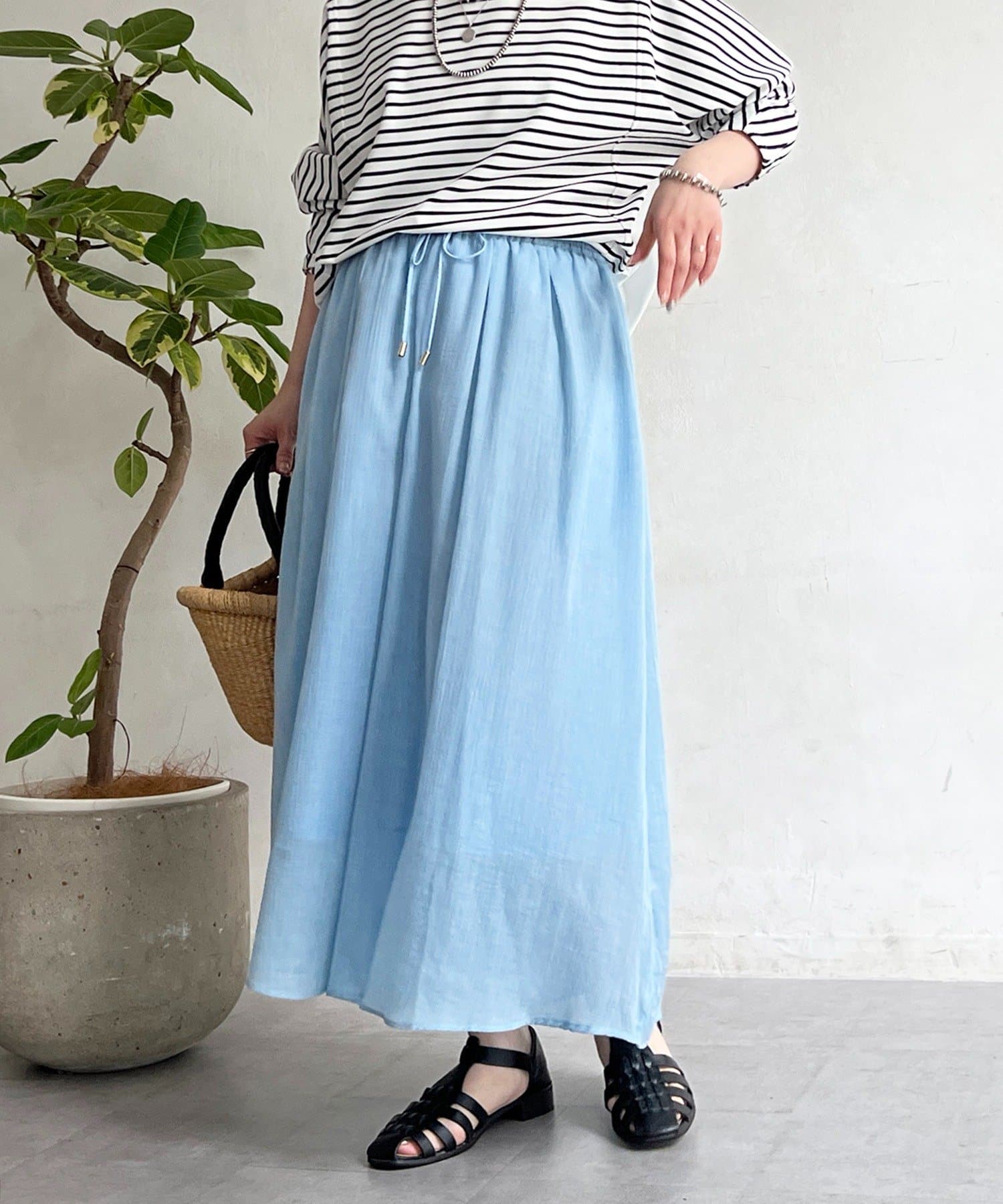 un dix cors(アンディコール) ボイルシャンブレースカンツ