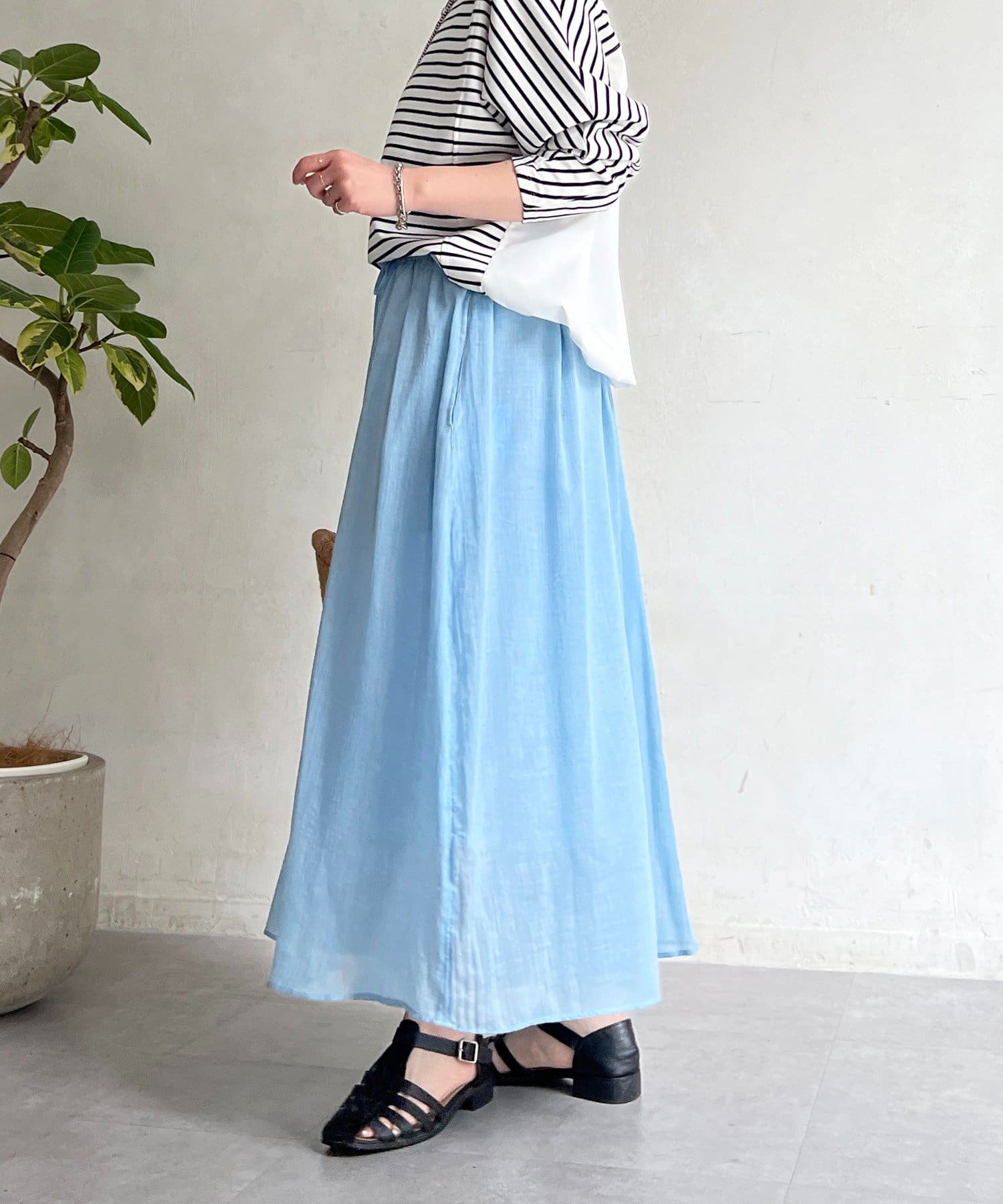 un dix cors(アンディコール) ボイルシャンブレースカンツ