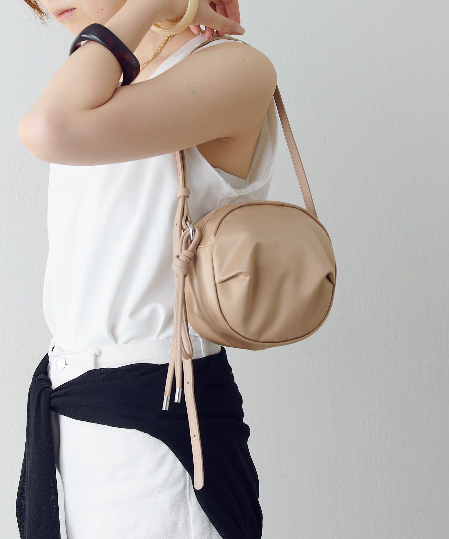 russet(ラシット) クラウズナイロンサークルミニショルダーバッグ