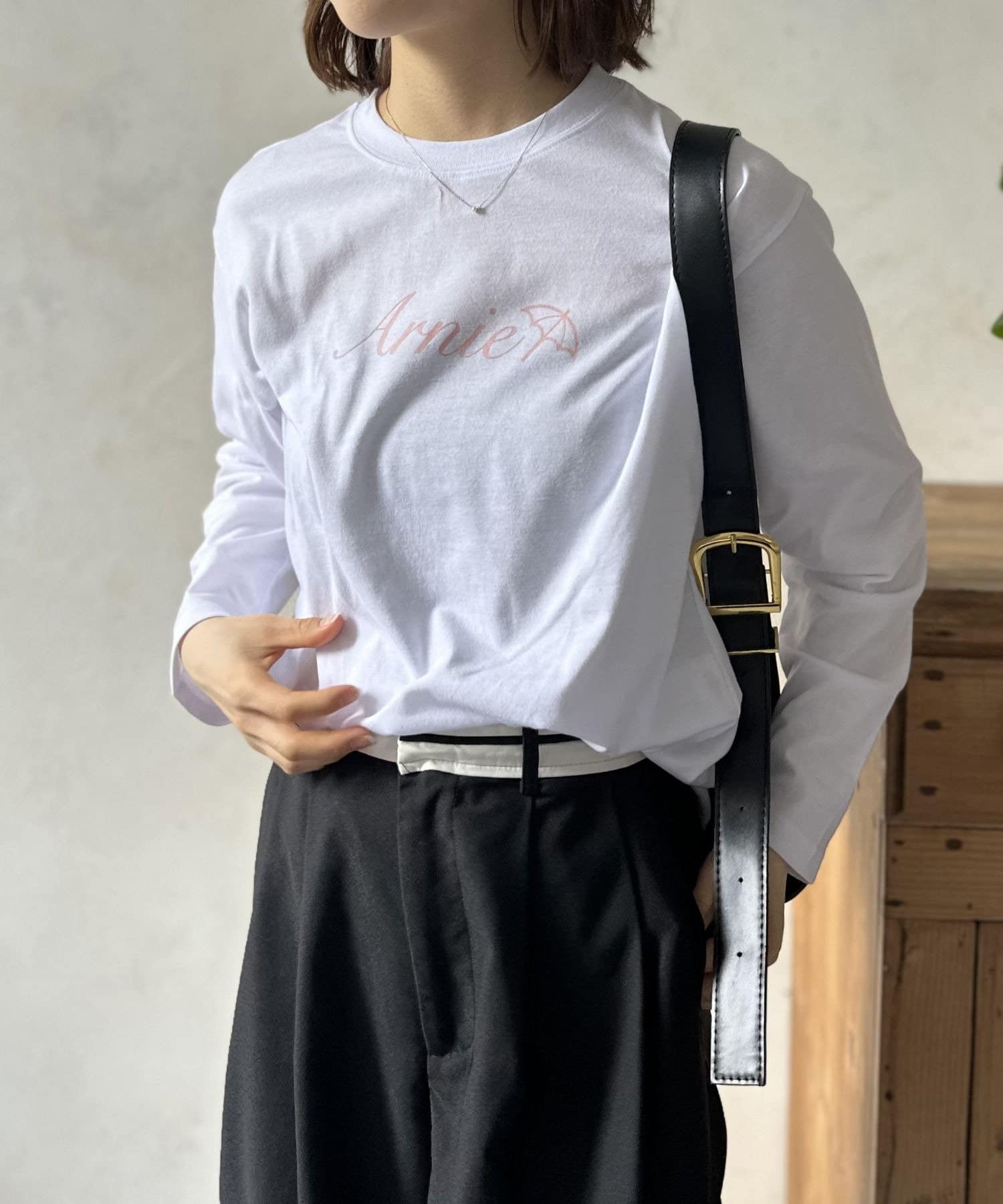 LOCUST(ローカスト) 【ARNOLD PALMER】天竺プリント裾ラウンドT