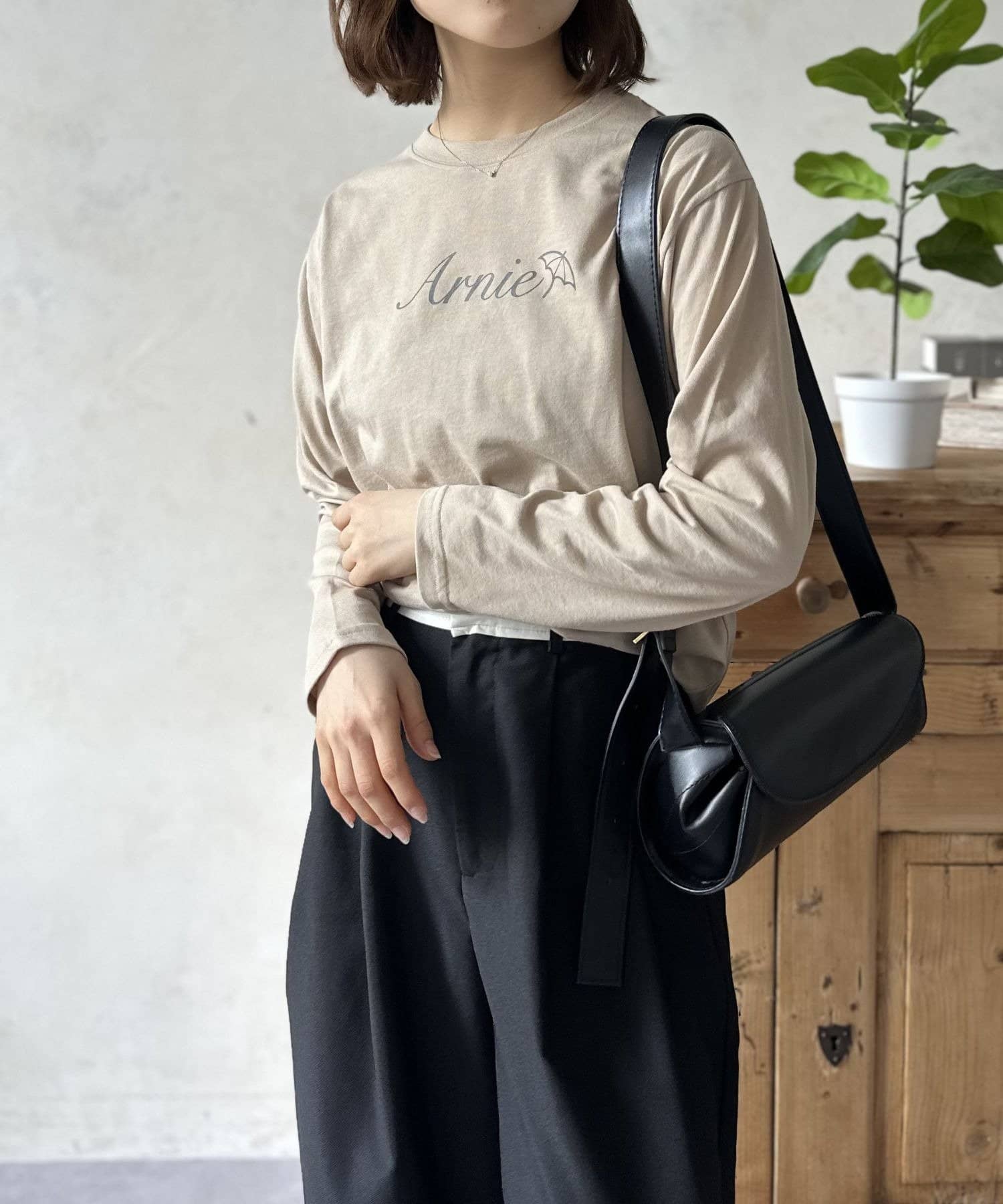 LOCUST(ローカスト) 【ARNOLD PALMER】天竺プリント裾ラウンドT