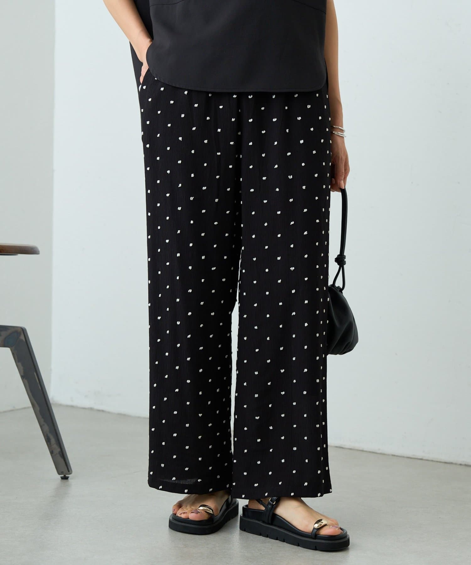 BEARDSLEY(ビアズリー) 《4/8(水)12:00予約開始》楊柳ドットイージーパンツ