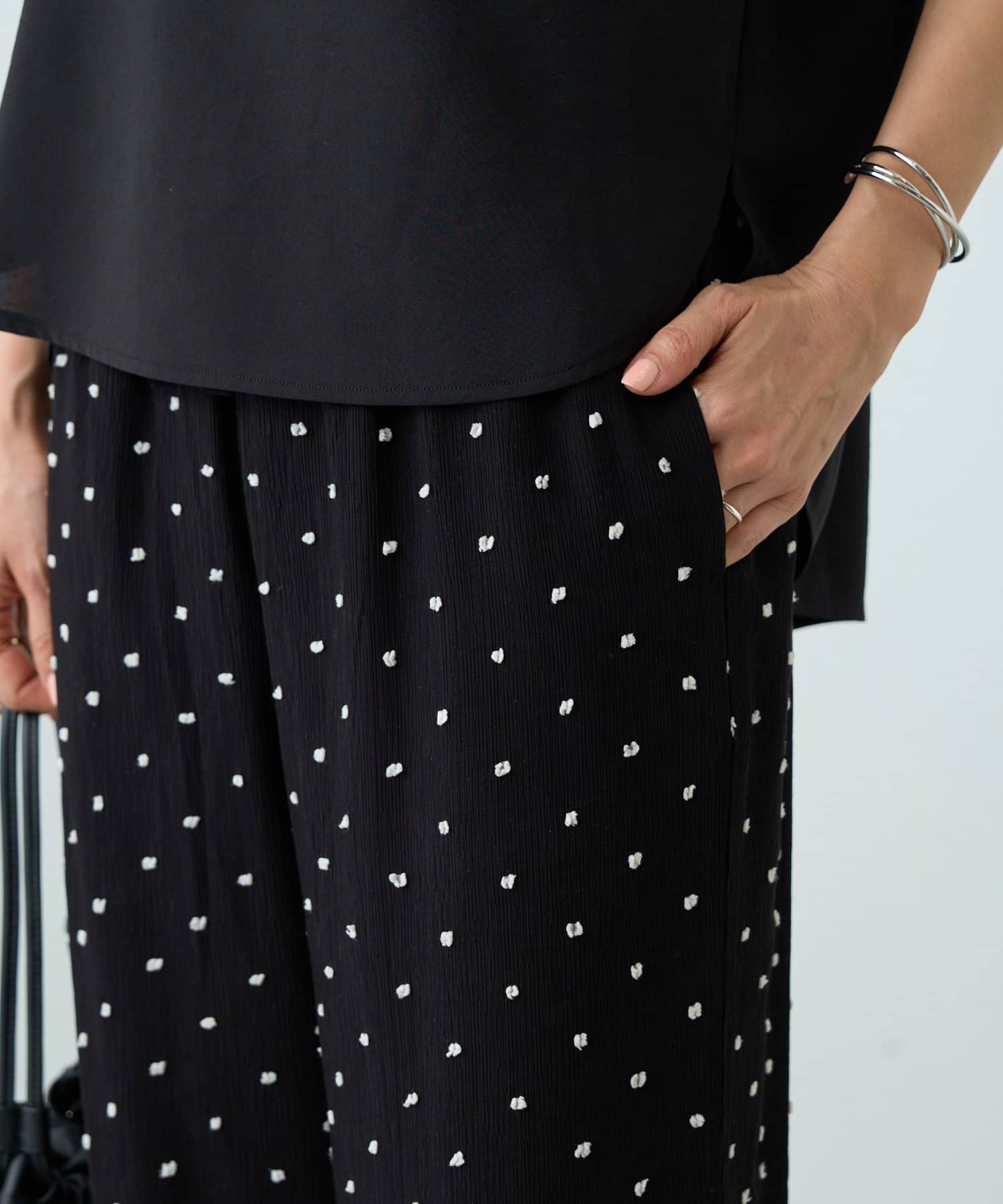 BEARDSLEY(ビアズリー) 《4/8(水)12:00予約開始》楊柳ドットイージーパンツ