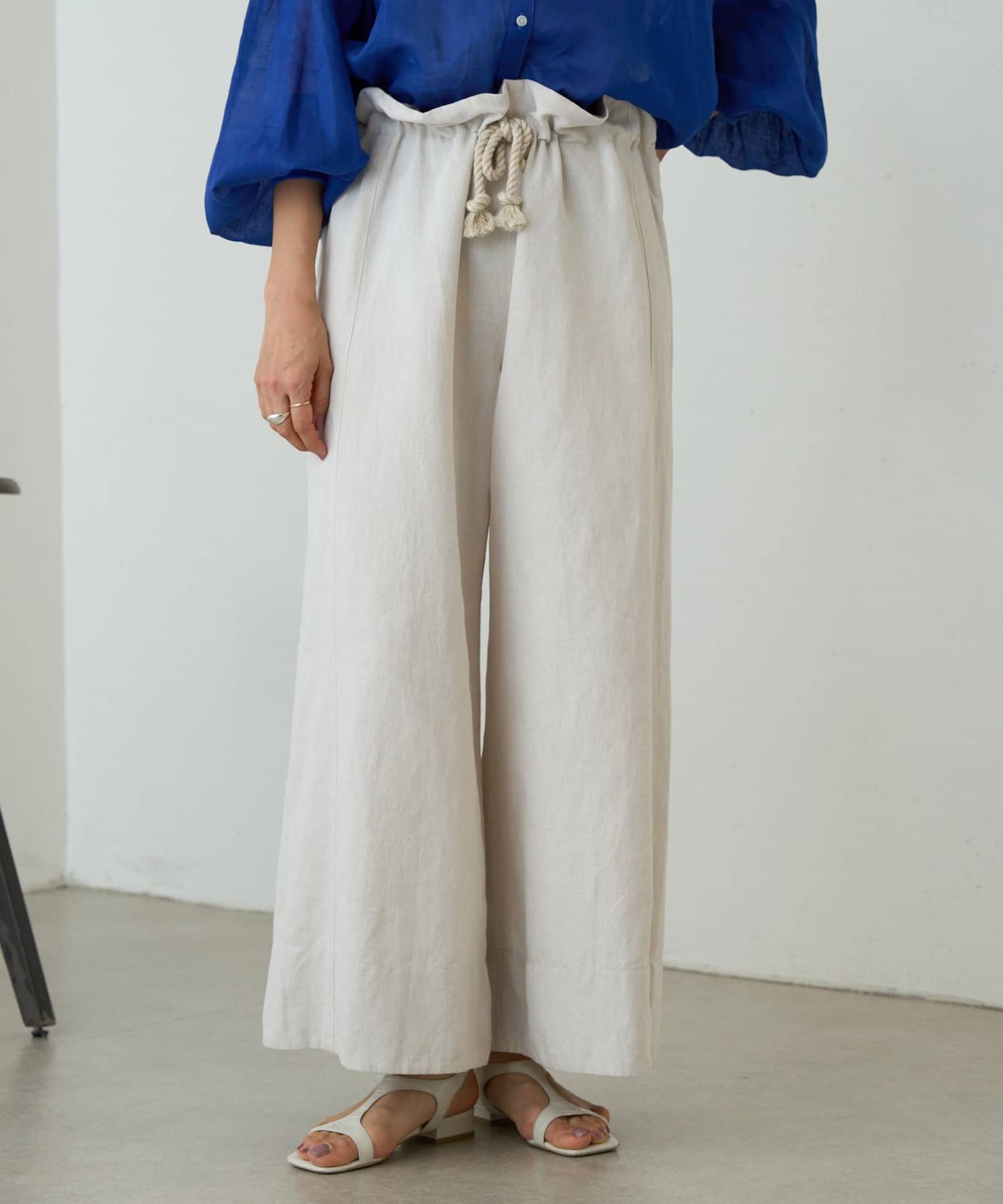 BEARDSLEY(ビアズリー) 《4/10(金)12:00予約開始》リネンデニムバギーパンツ