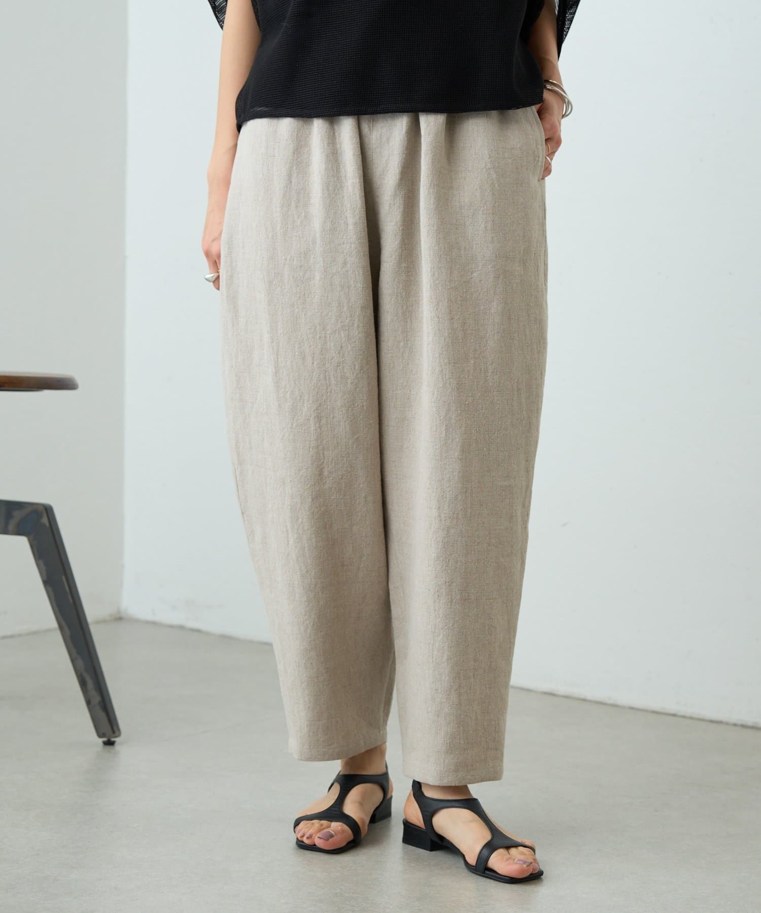 BEARDSLEY(ビアズリー) 《4/8(水)12:00予約開始》リネンバレルパンツ