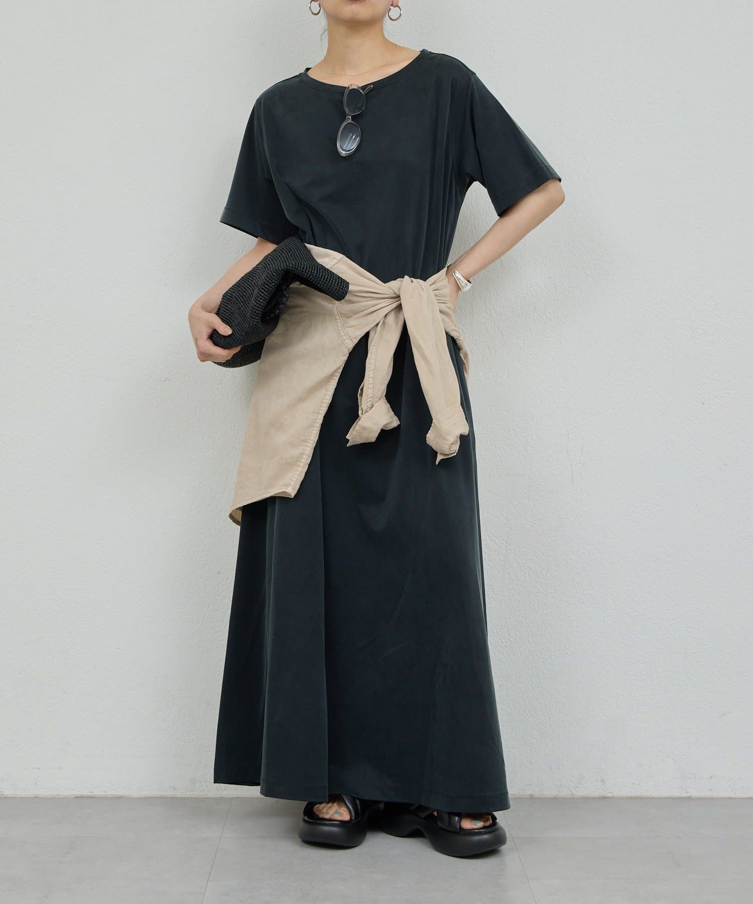 GALLARDAGALANTE(ガリャルダガランテ) キュプラジャージードレス