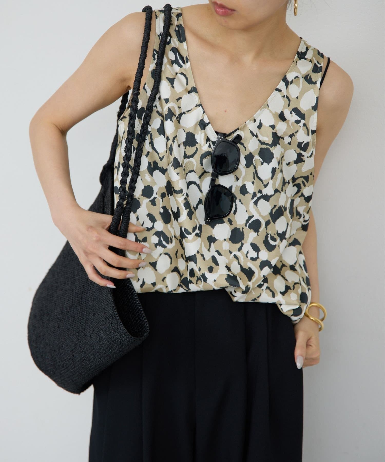 GALLARDAGALANTE(ガリャルダガランテ) アブストラクトプリントタンク