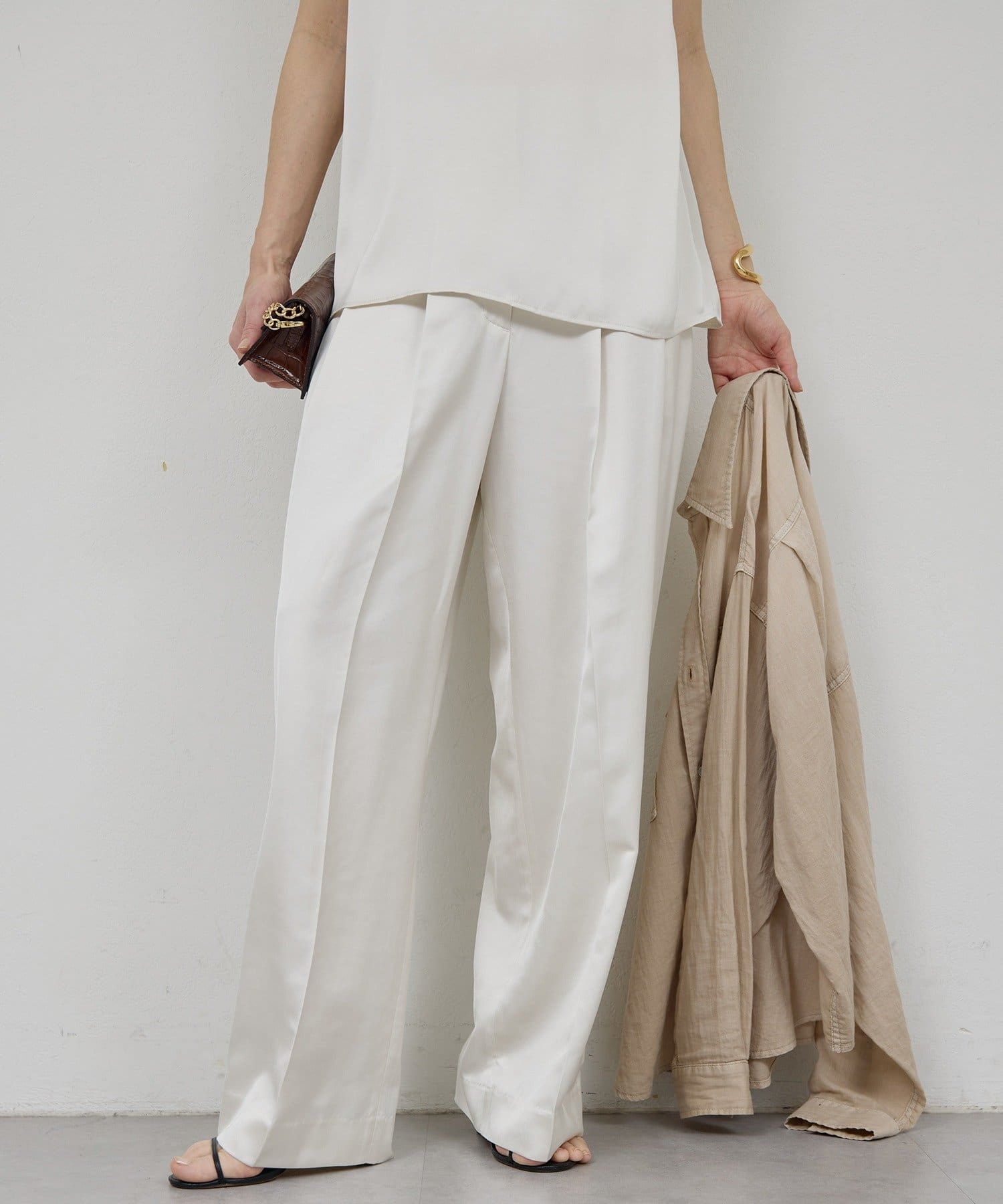 GALLARDAGALANTE(ガリャルダガランテ) サテンスラックス