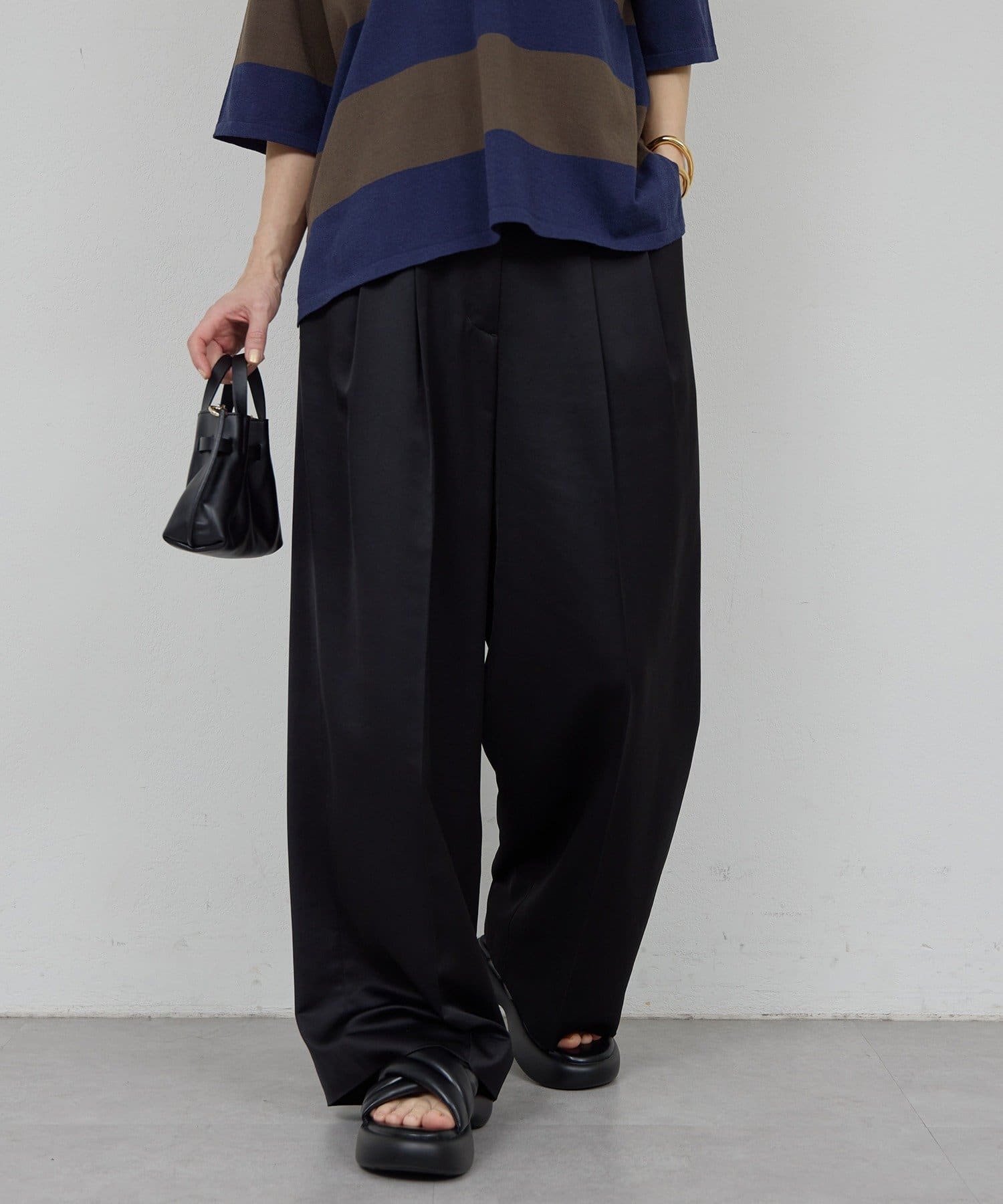 GALLARDAGALANTE(ガリャルダガランテ) サテンスラックス