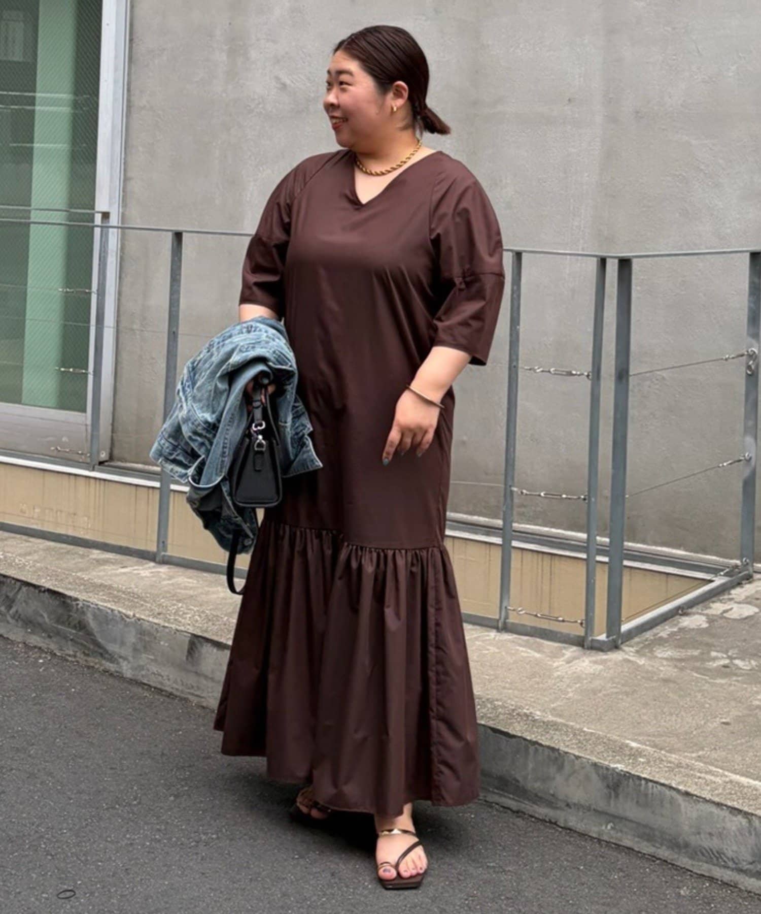 LOUNGEDRESS(ラウンジドレス) 【@_shirabe.s_コラボ】コクーンスリーブワンピース