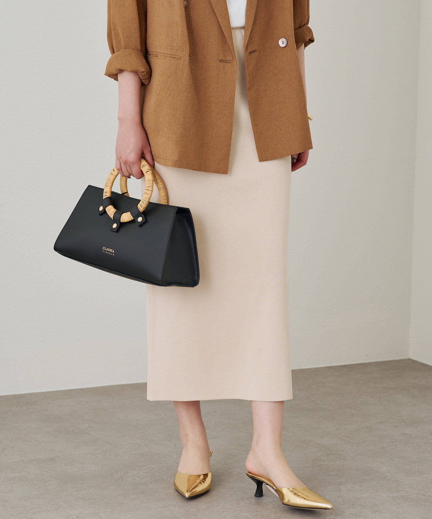 OUTLET(アウトレット) 【Loungedress】総針ニットスカート