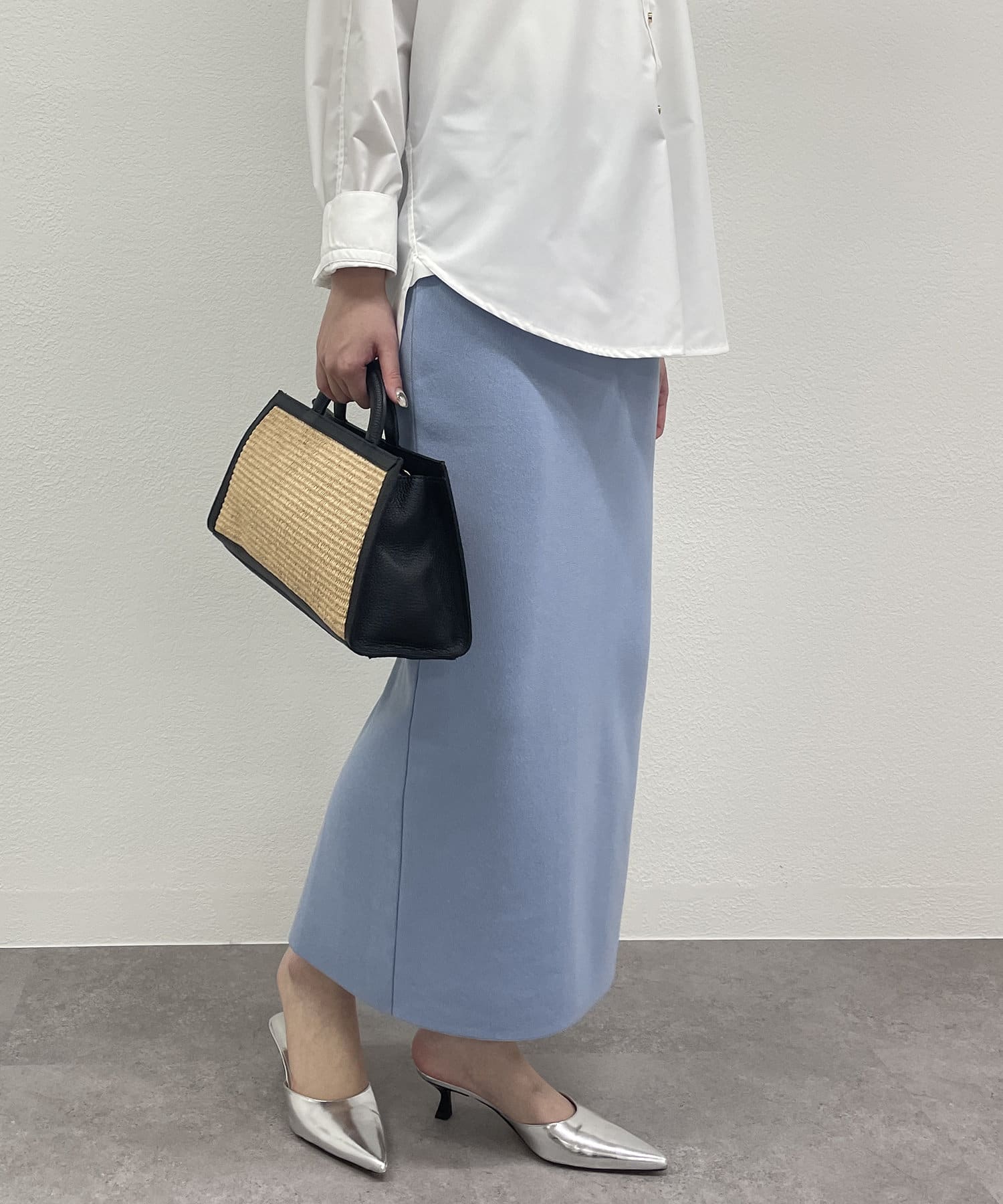 OUTLET(アウトレット) 【Loungedress】総針ニットスカート