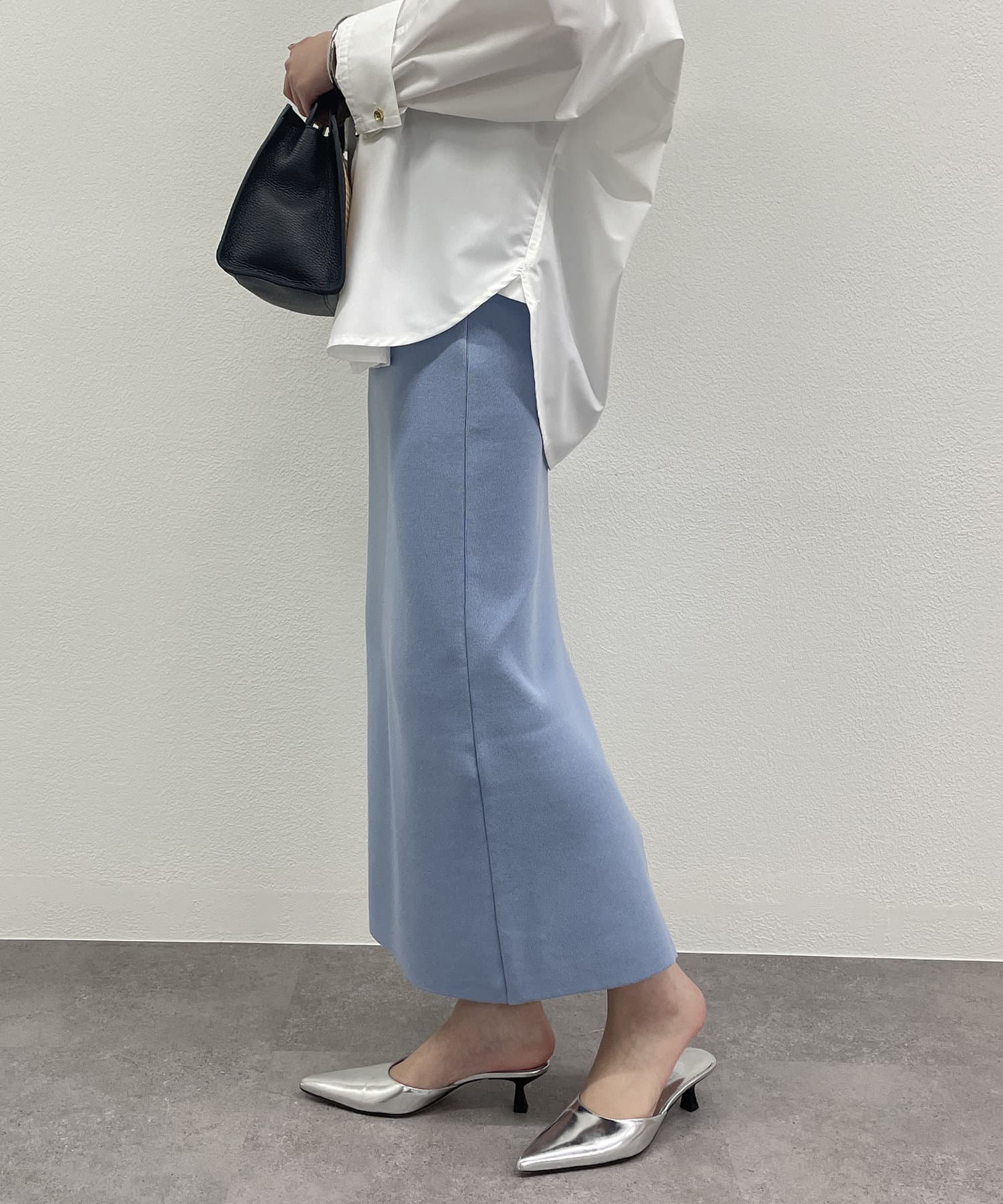 OUTLET(アウトレット) 【Loungedress】総針ニットスカート