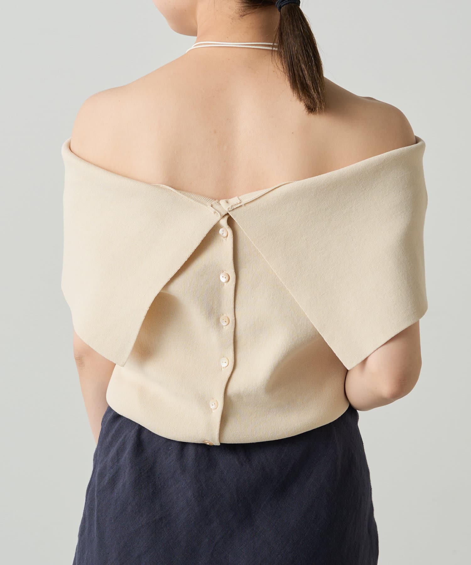 OUTLET(アウトレット) 【Loungedress】オフショル2WAYニット