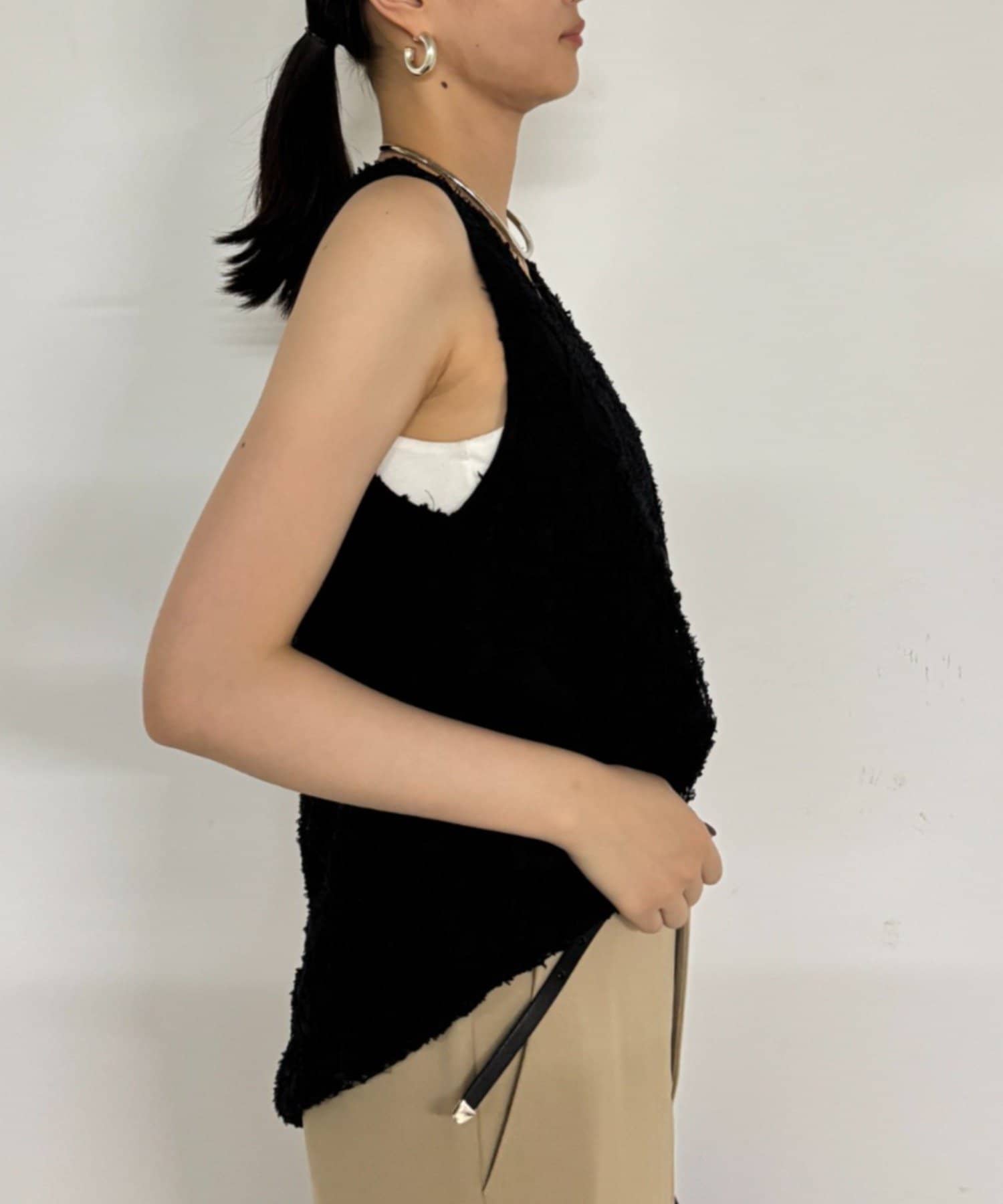 OUTLET(アウトレット) 【Loungedress】フェザータンクチュニック