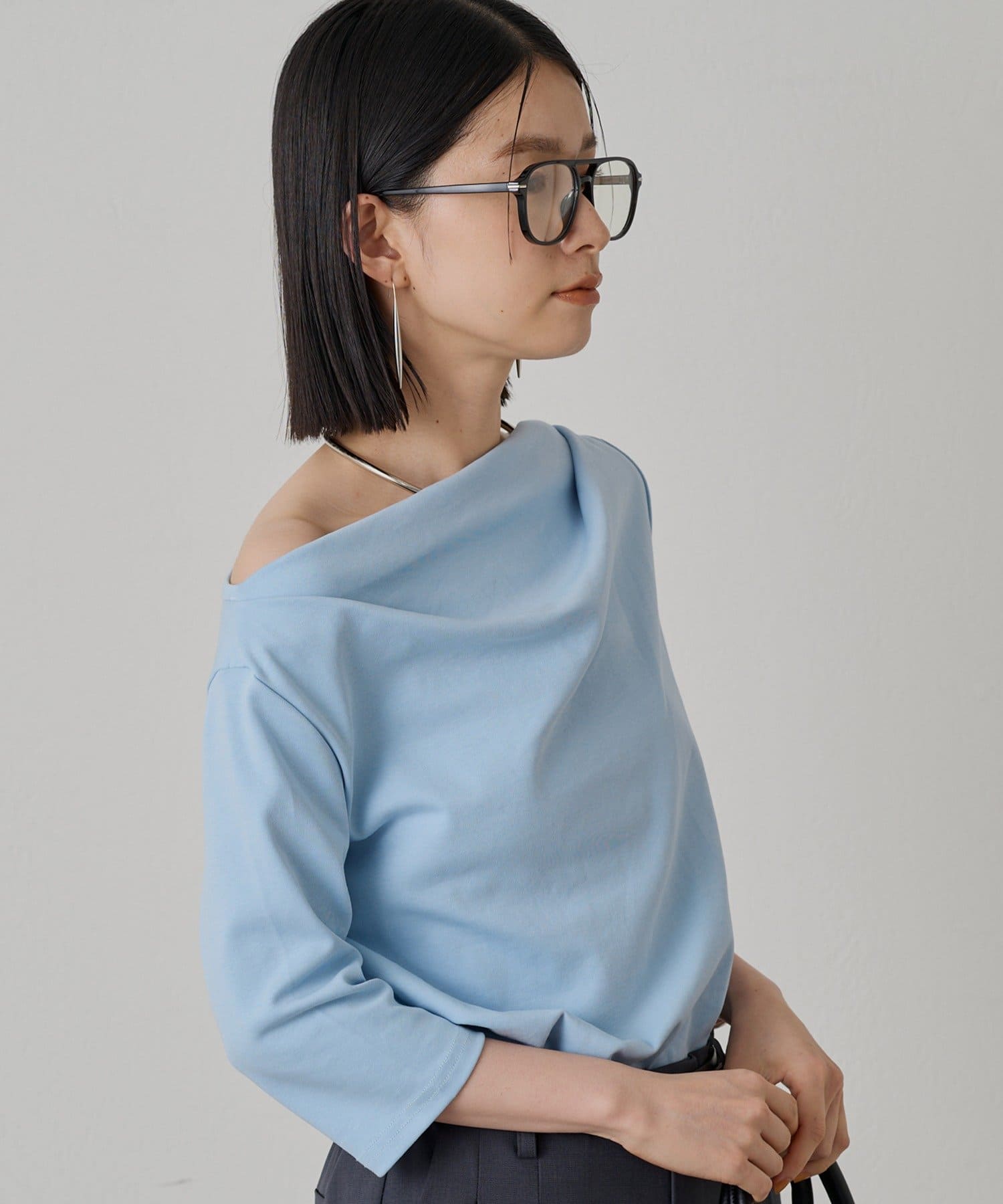 OUTLET(アウトレット) 【Loungedress】ドレープカットソー