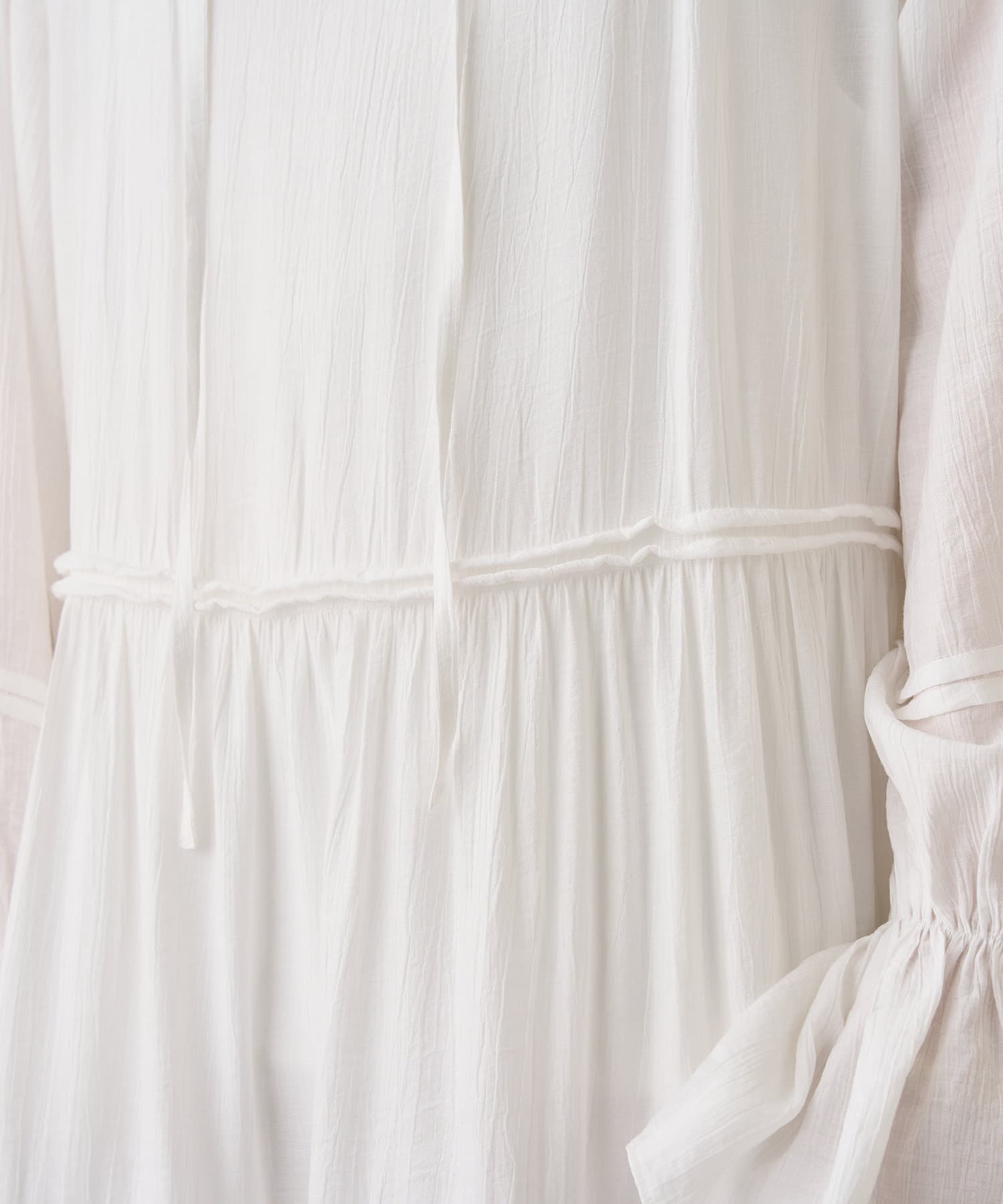 OUTLET(アウトレット) 【Loungedress】2WAYワッシャーティアードワンピース