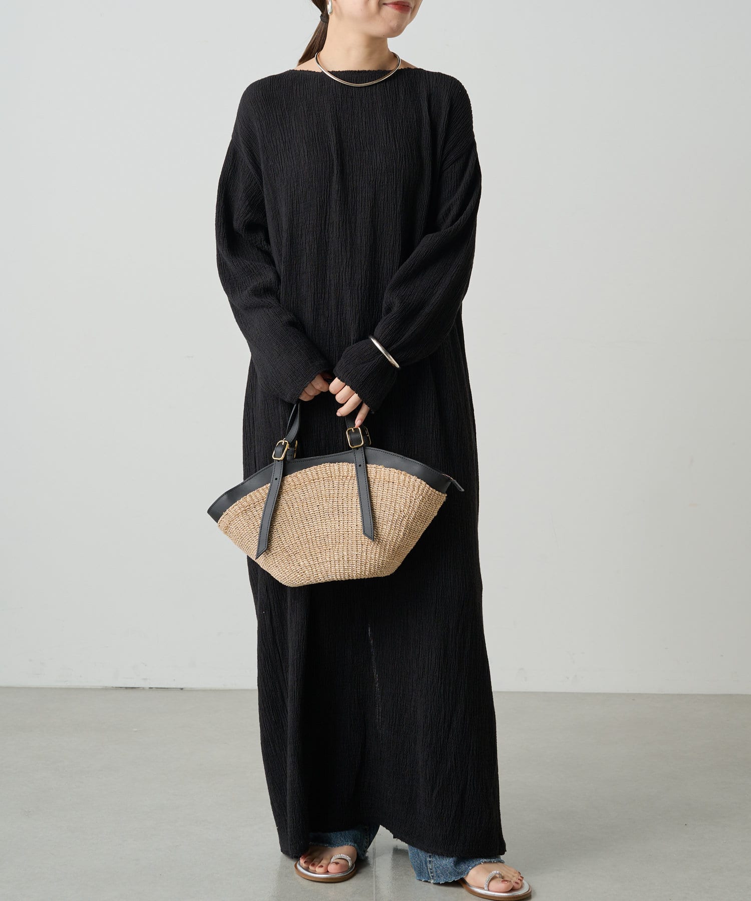 OUTLET(アウトレット) 【Loungedress】ガーゼリラックスワンピース