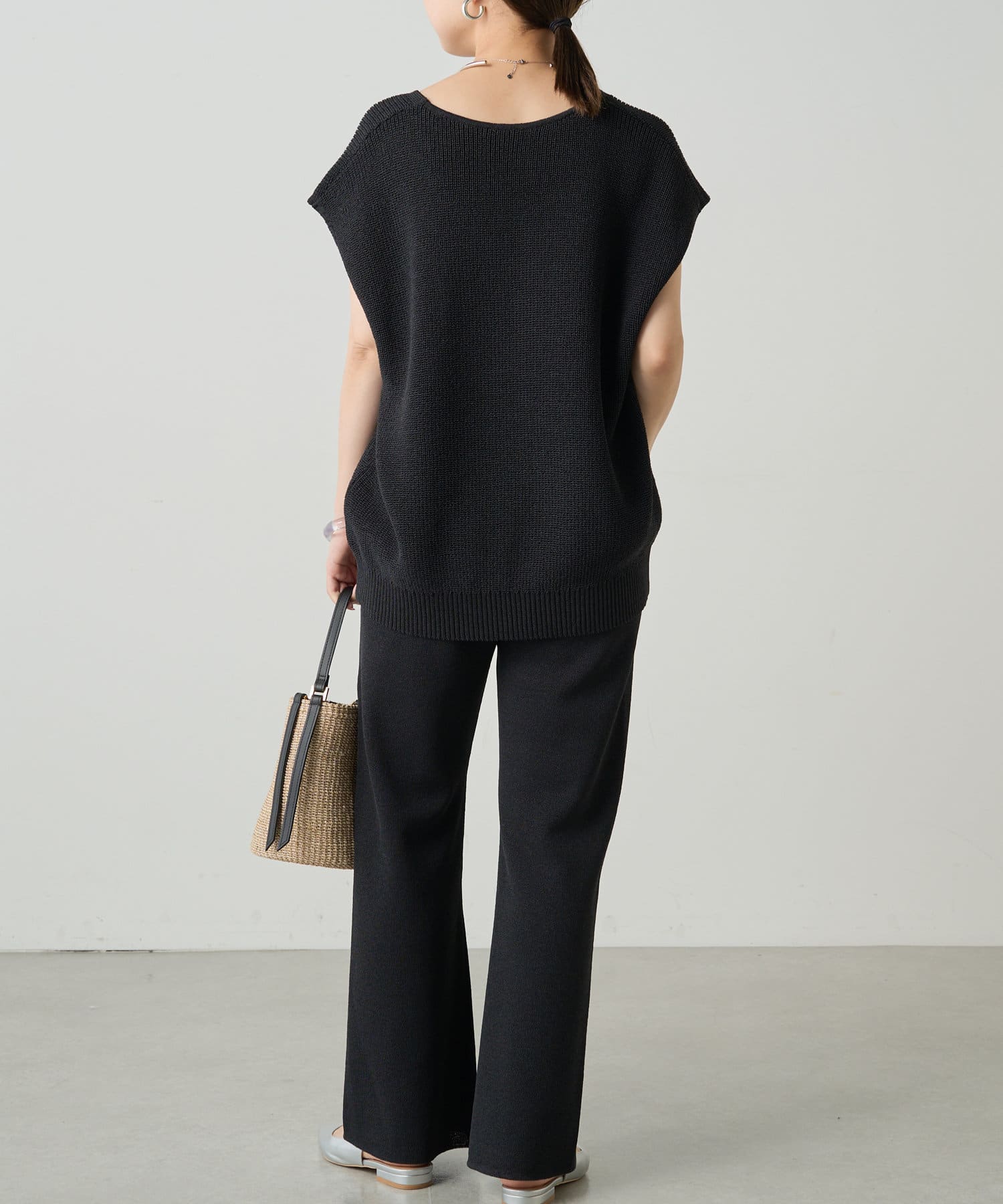 OUTLET(アウトレット) 【Loungedress】和紙ニットパンツ