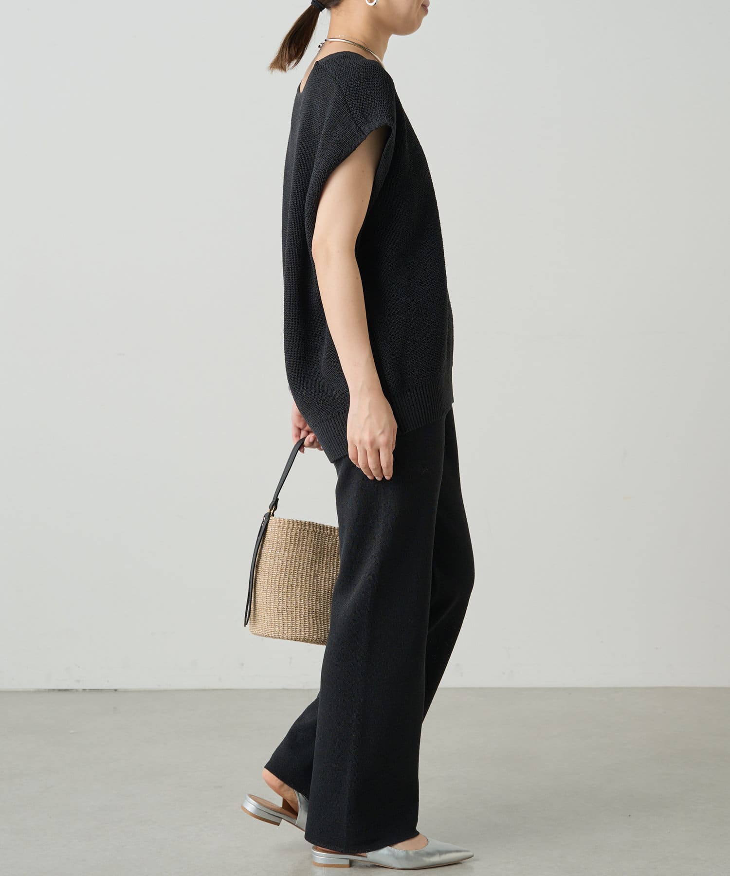 OUTLET(アウトレット) 【Loungedress】和紙ニットパンツ