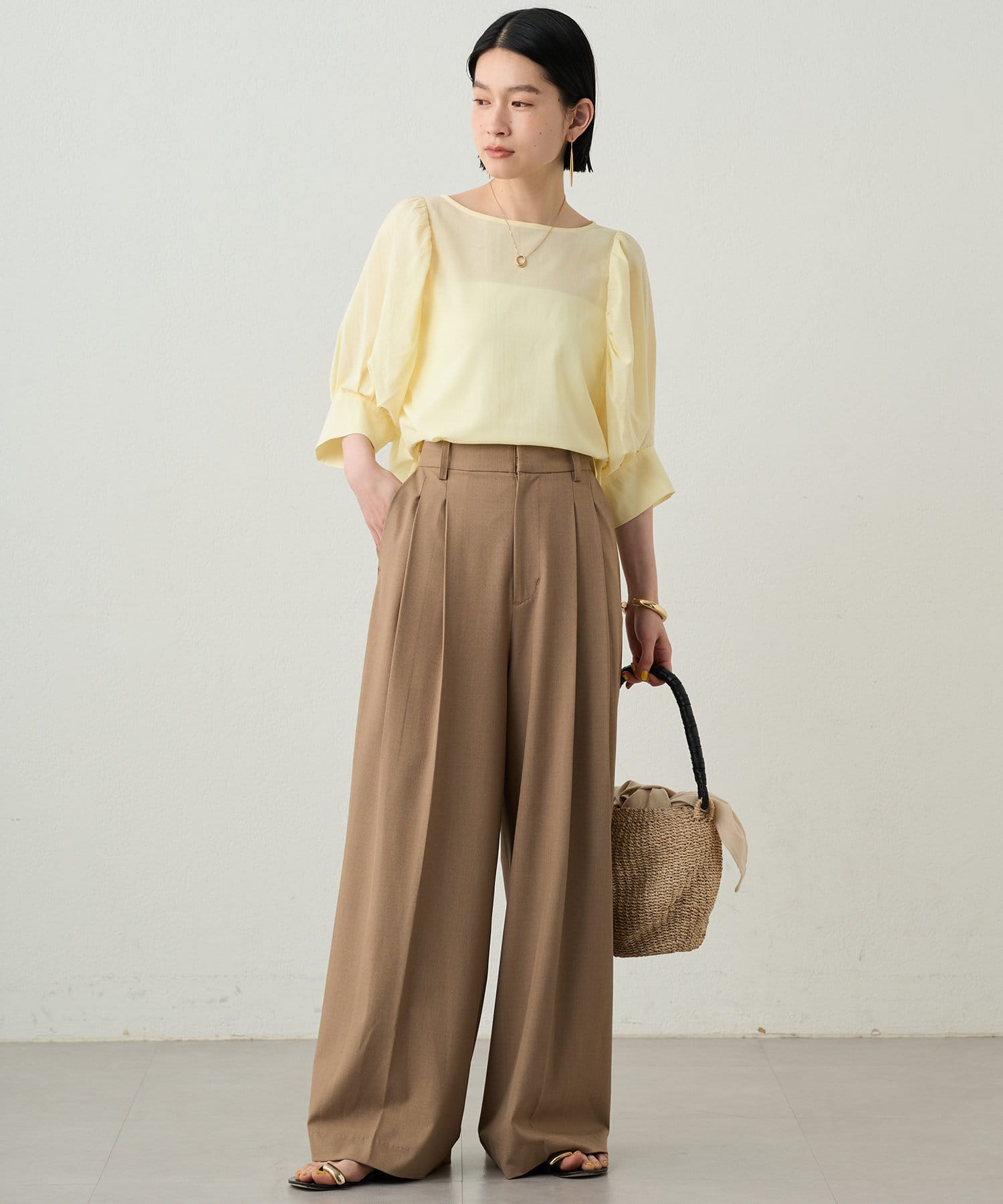 Loungedress】シアーパフブラウス | OUTLET(アウトレット)レディース
