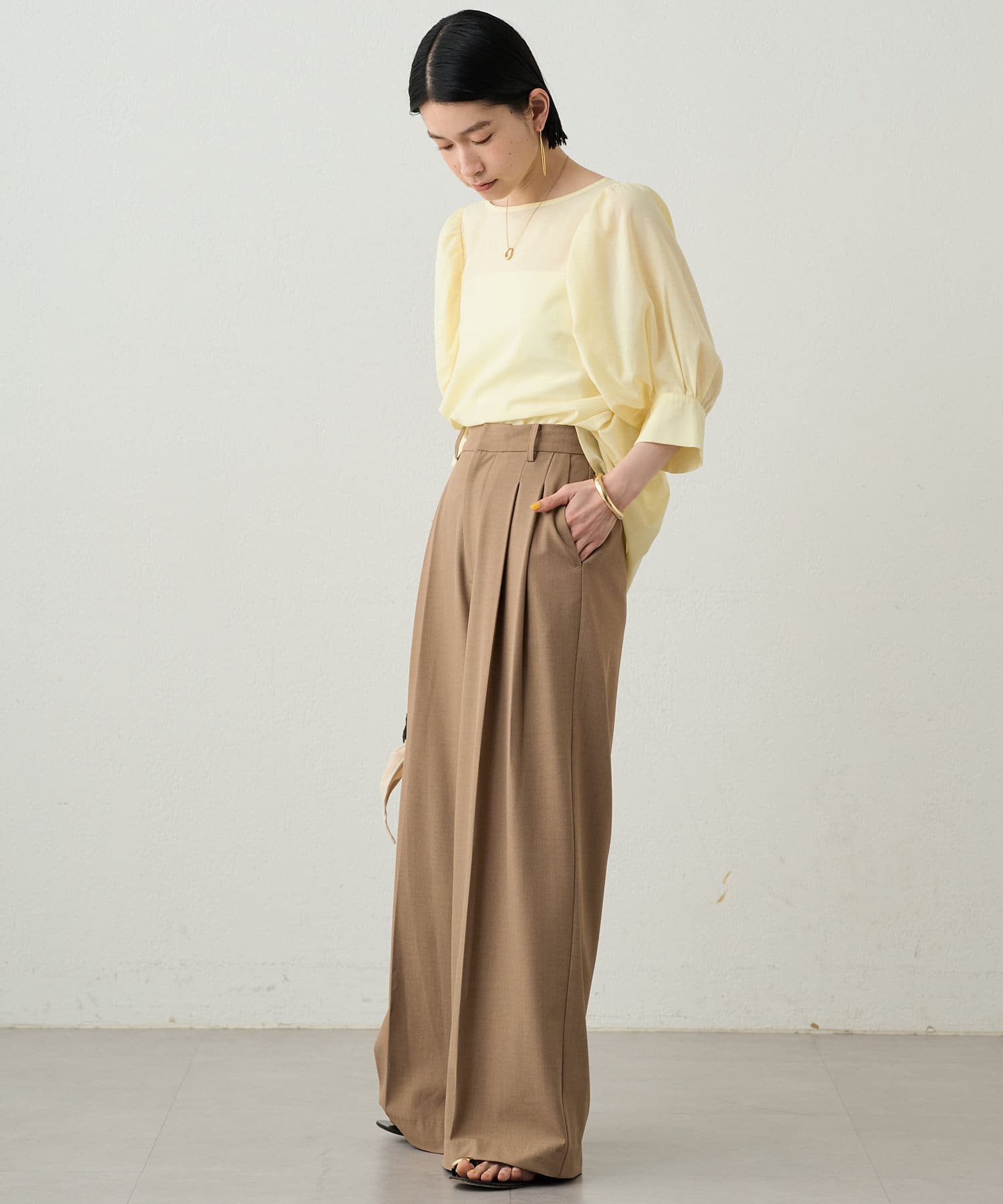 Loungedress】シアーパフブラウス | OUTLET(アウトレット)レディース 