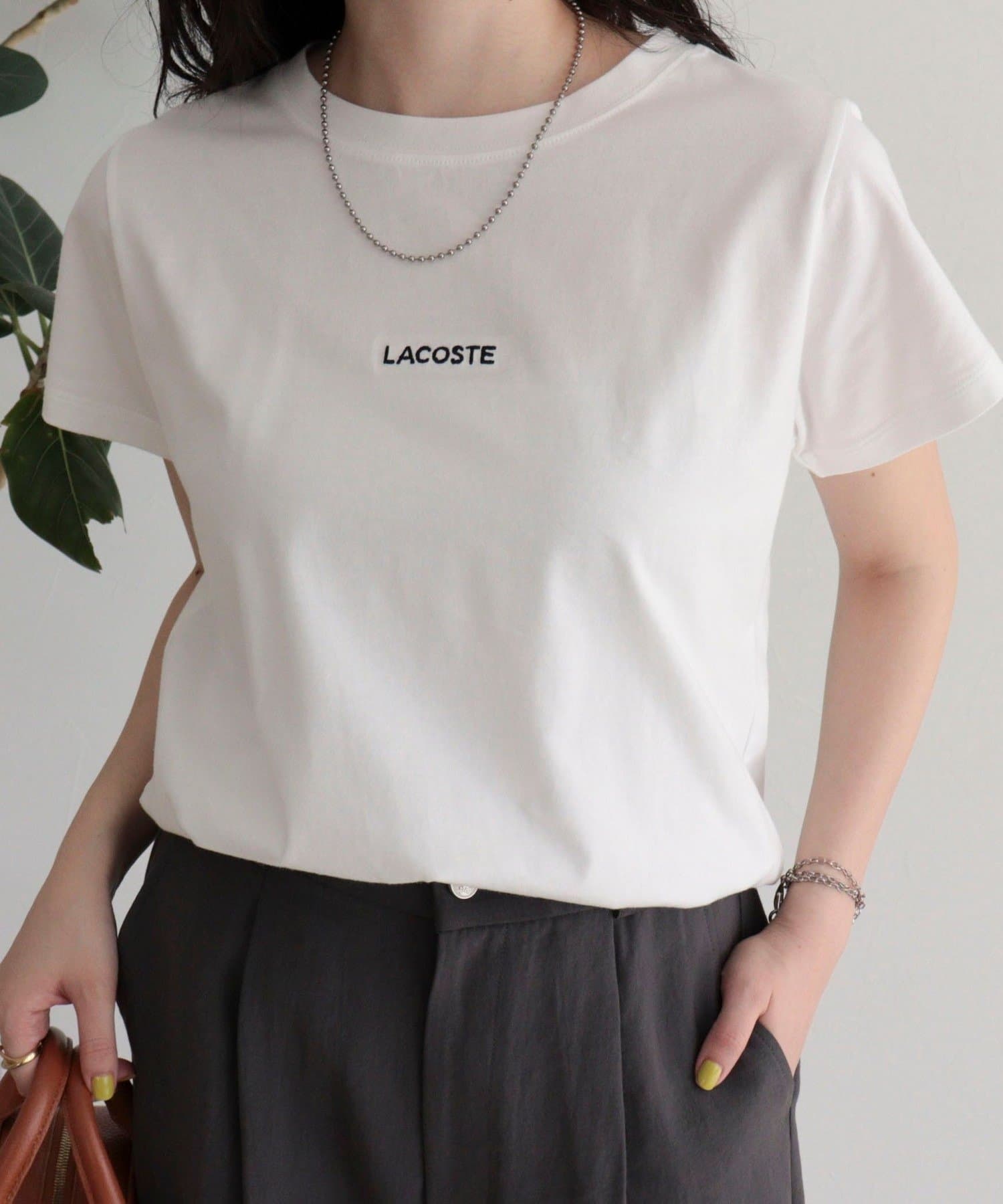 FREDY & GLOSTER(フレディ アンド グロスター) 【LACOSTE／ラコステ】ロゴ入り半袖Tシャツ