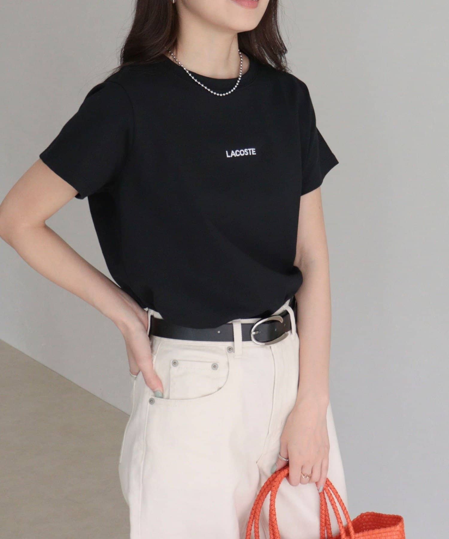 FREDY & GLOSTER(フレディ アンド グロスター) 【LACOSTE／ラコステ】ロゴ入り半袖Tシャツ