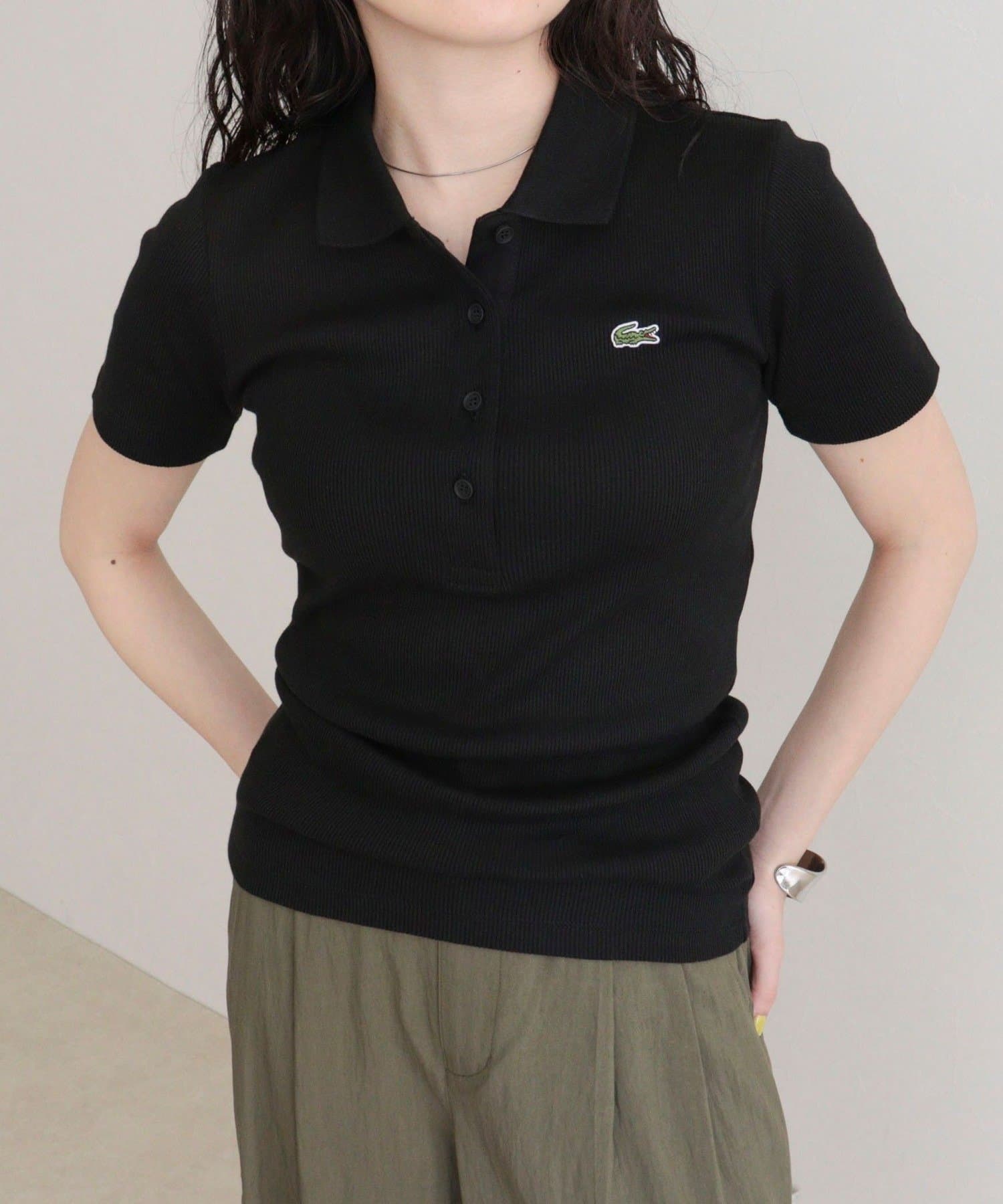 FREDY & GLOSTER(フレディ アンド グロスター) 【LACOSTE/ラコステ】ワンポイントリブポロシャツ