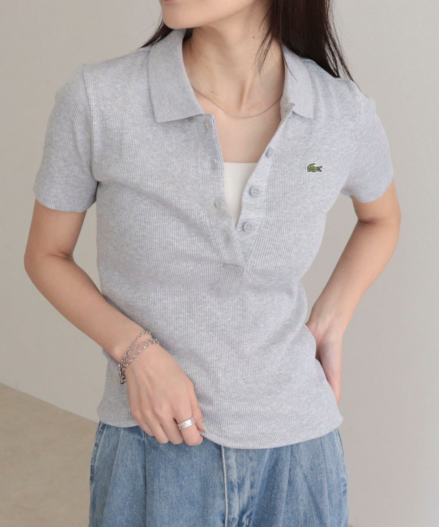 FREDY & GLOSTER(フレディ アンド グロスター) 【LACOSTE/ラコステ】ワンポイントリブポロシャツ