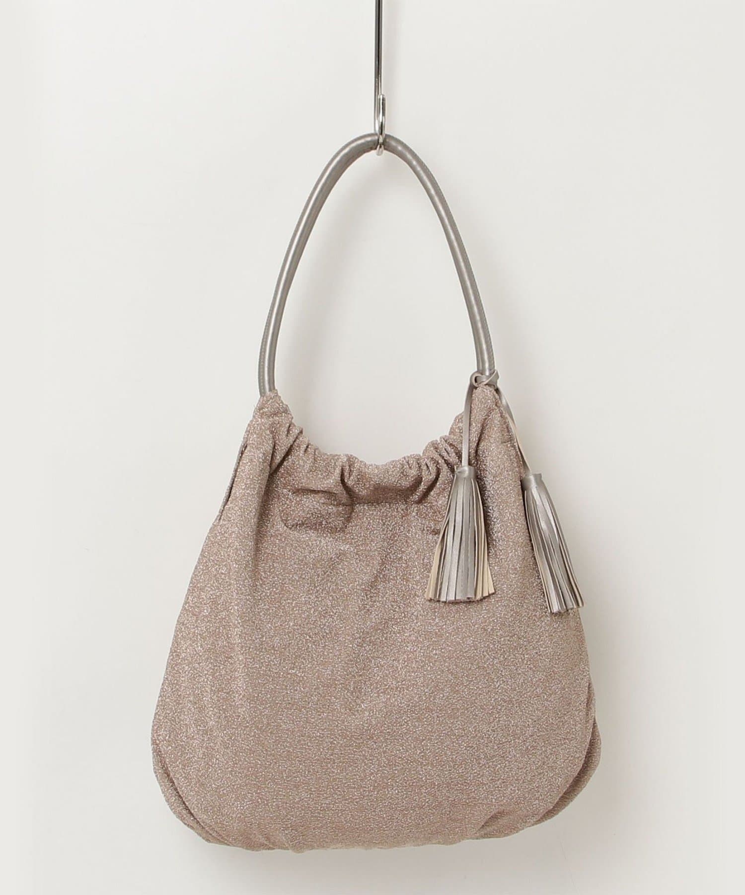 FREDY & GLOSTER(フレディ アンド グロスター) ラメ生地ループハンドルトートバッグ