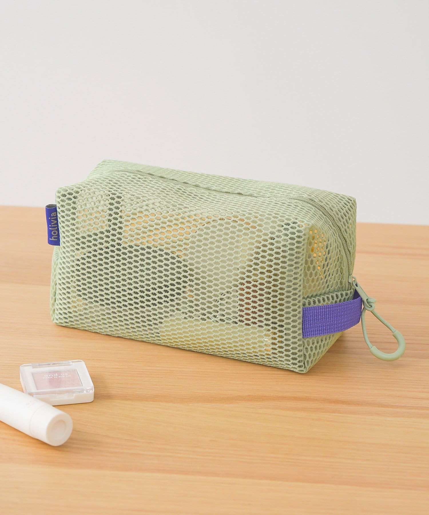 3COINS(スリーコインズ) メッシュスクエアポーチ