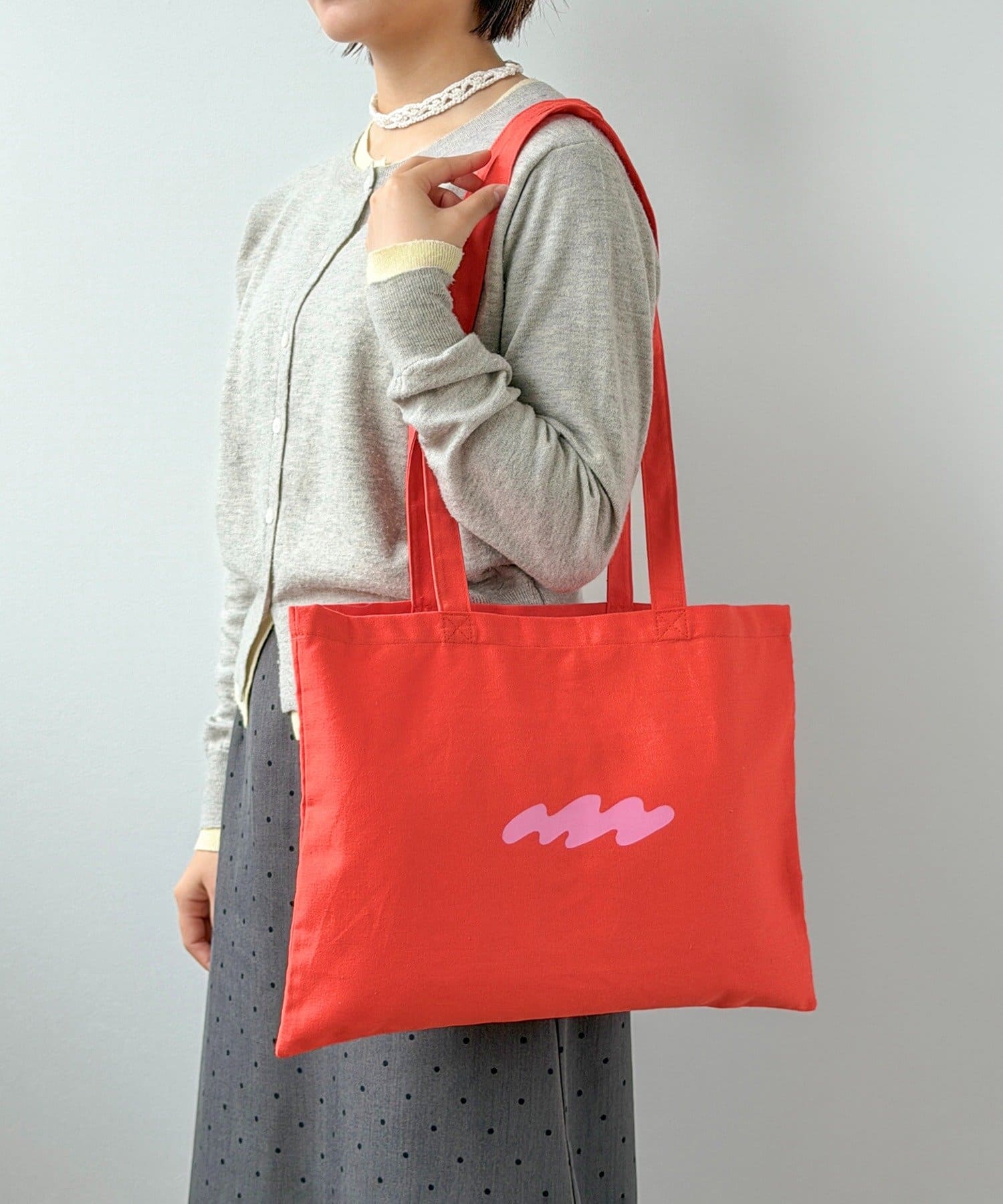 3COINS(スリーコインズ) 横長トートバッグ