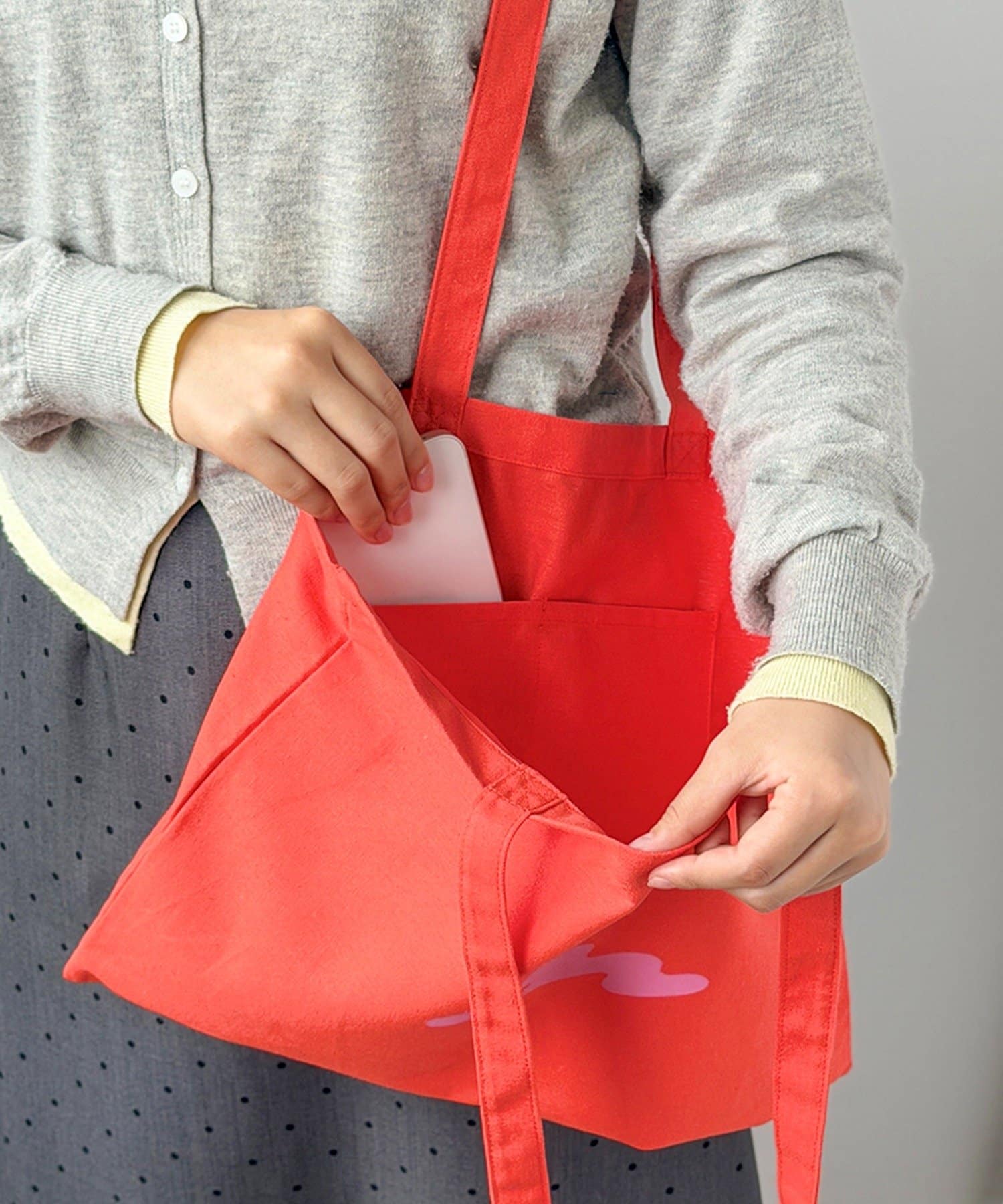 3COINS(スリーコインズ) 横長トートバッグ