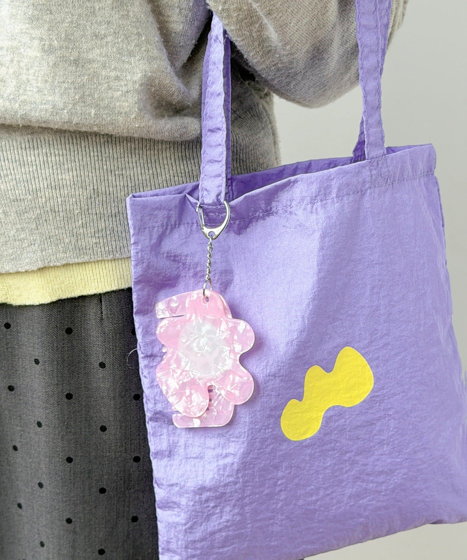 3COINS(スリーコインズ) 縦長ミニトートバッグ