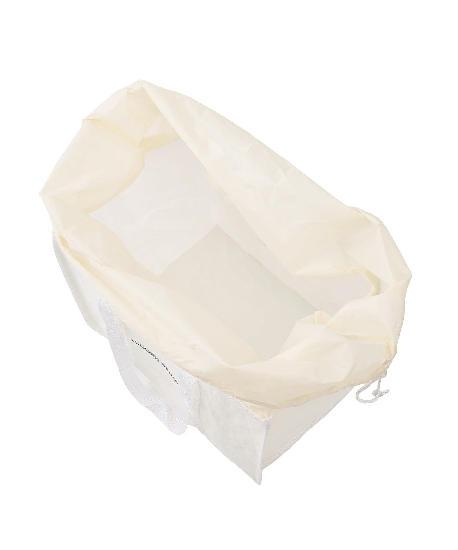 3COINS(スリーコインズ) 巾着付きバッグ型収納：L