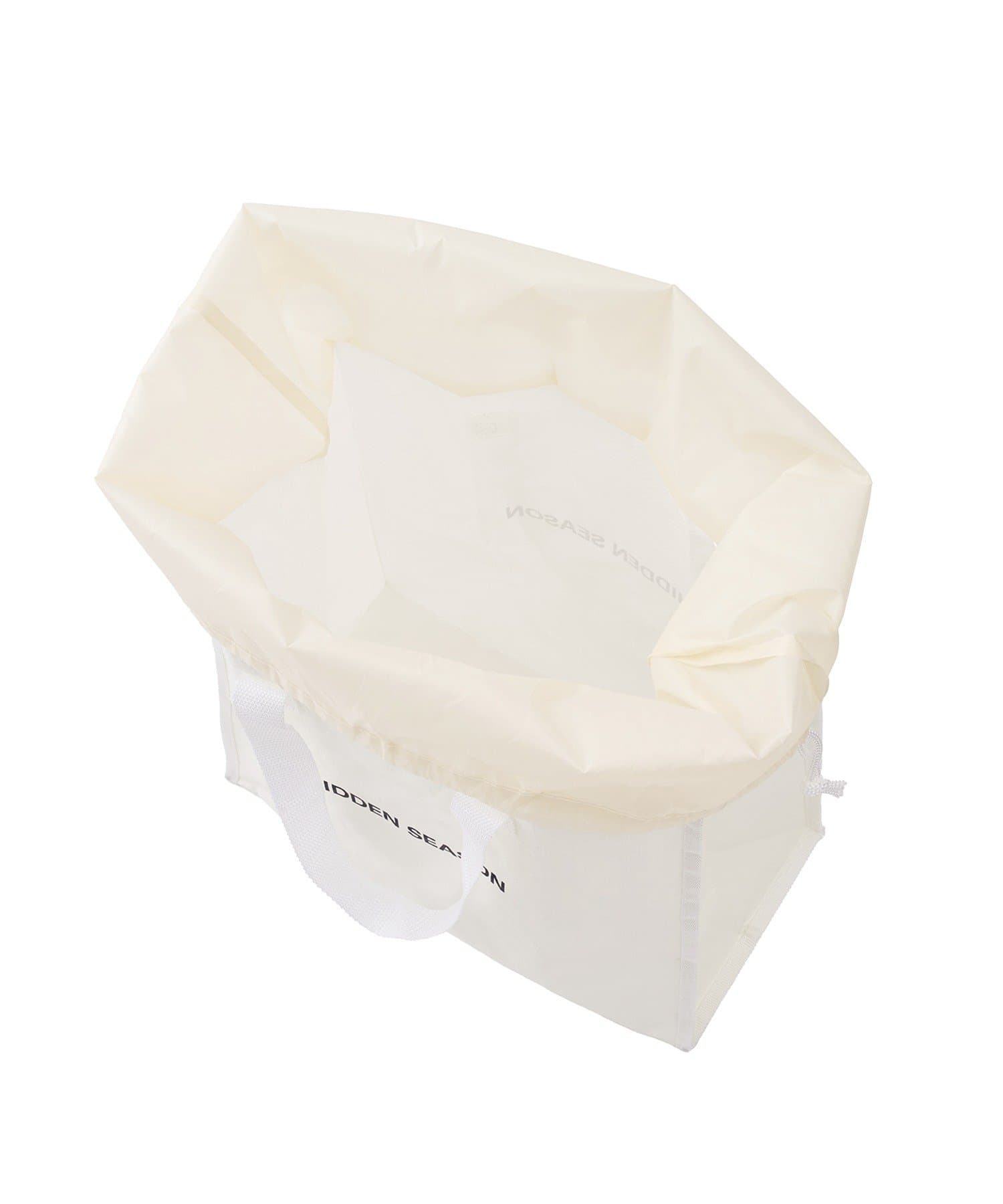 3COINS(スリーコインズ) 巾着付きバッグ型収納：M