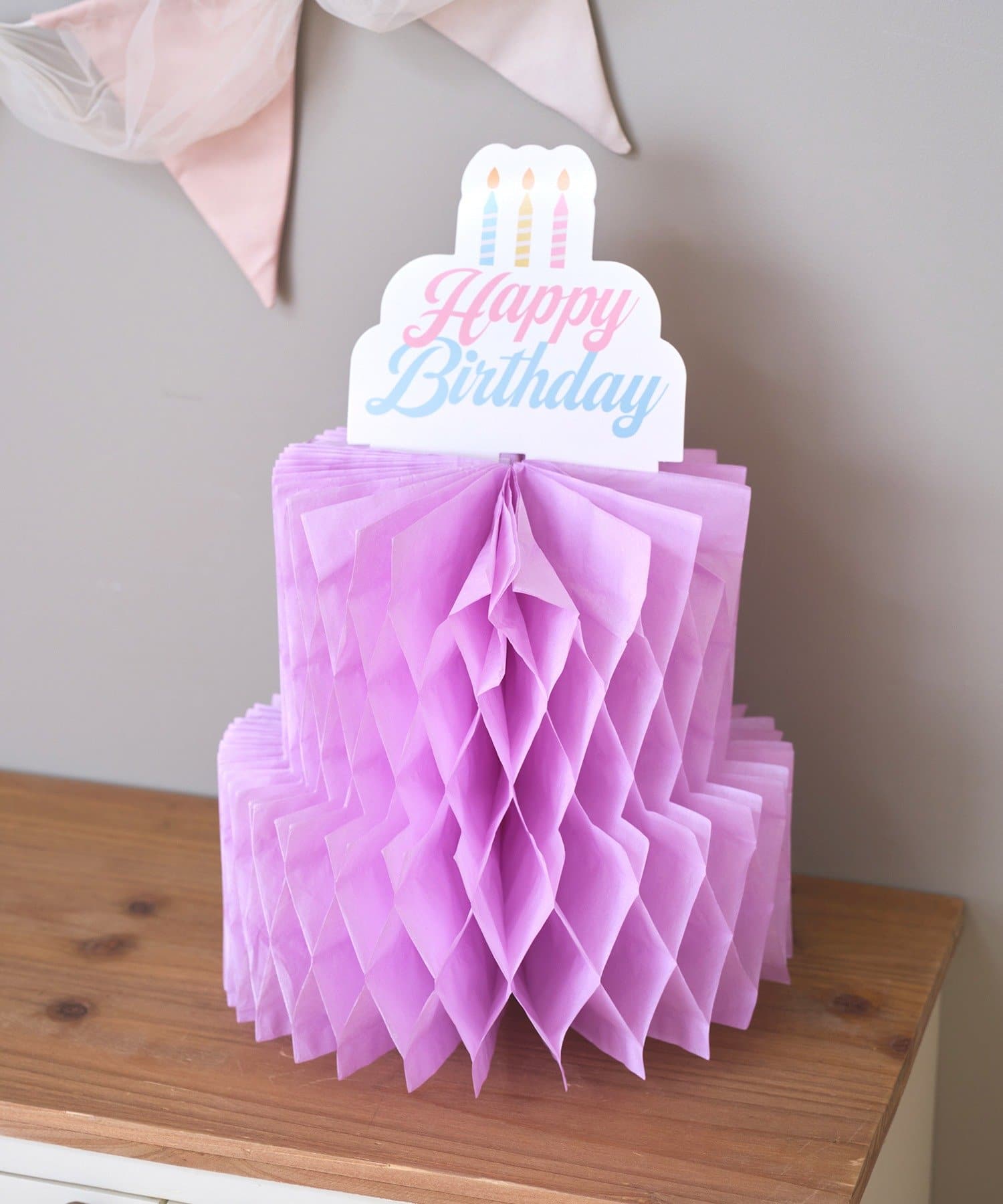 3COINS(スリーコインズ) ペーパーバースデーケーキ／Kids Anniversary