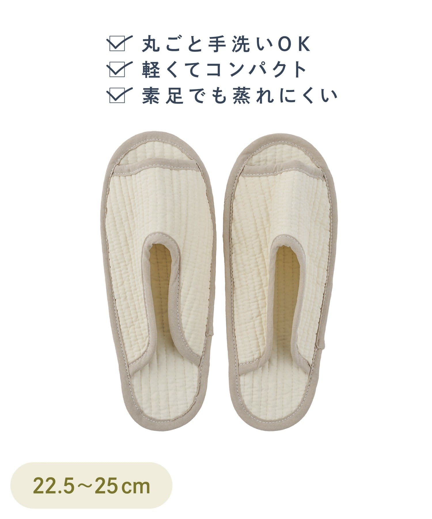 3COINS(スリーコインズ) オテガルスリッパバイカラー