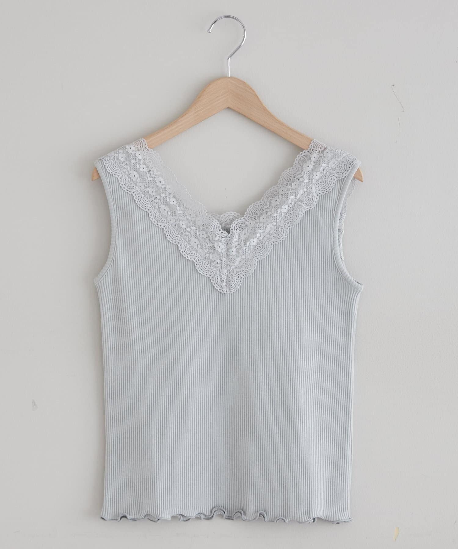 Remind me and forever(リマインドミーアンドフォーエバー) 【春夏マストアイテム】テレコＶレースタンク