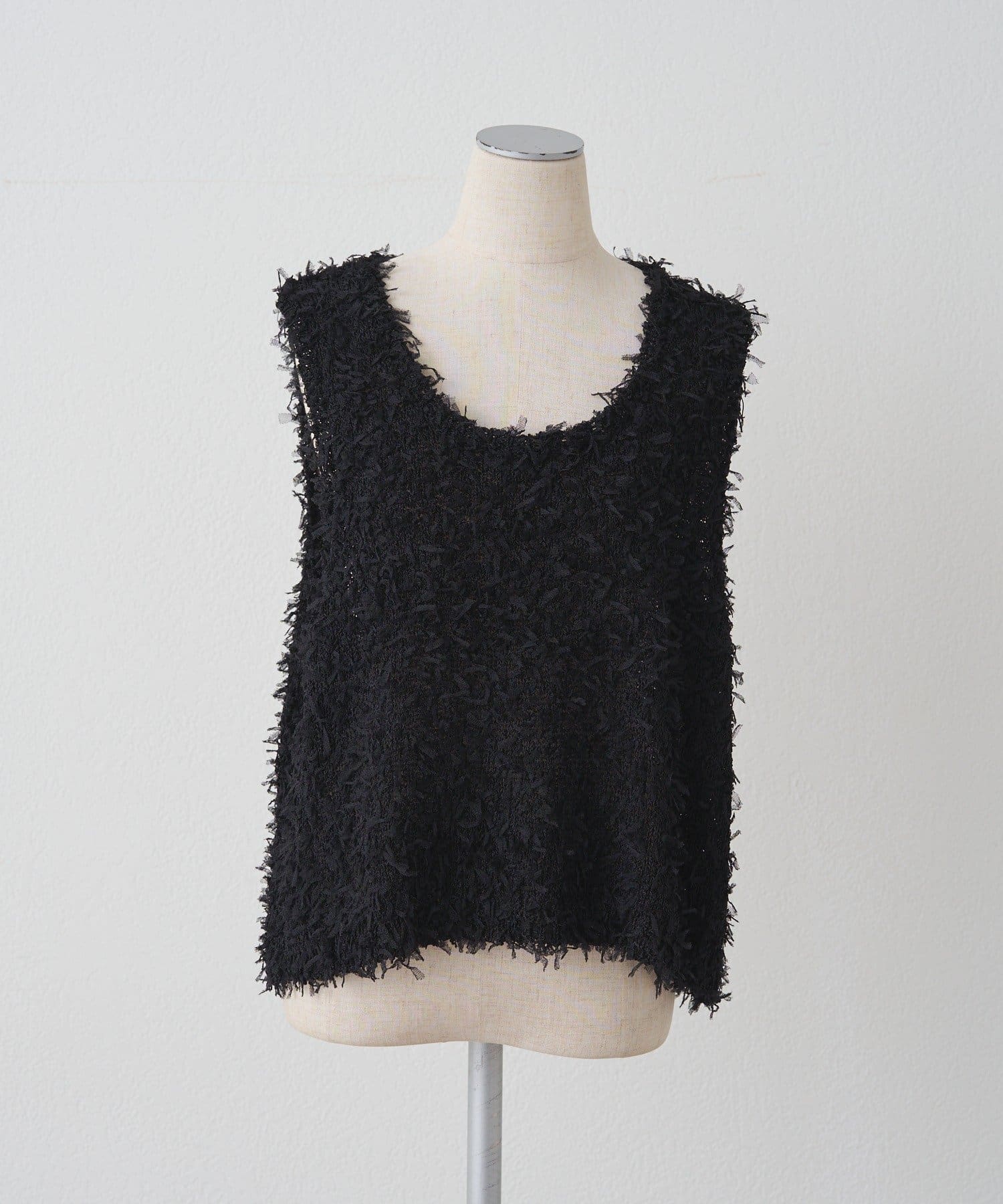 PUAL CE CIN(ピュアルセシン) リボンヤーンビスチェ