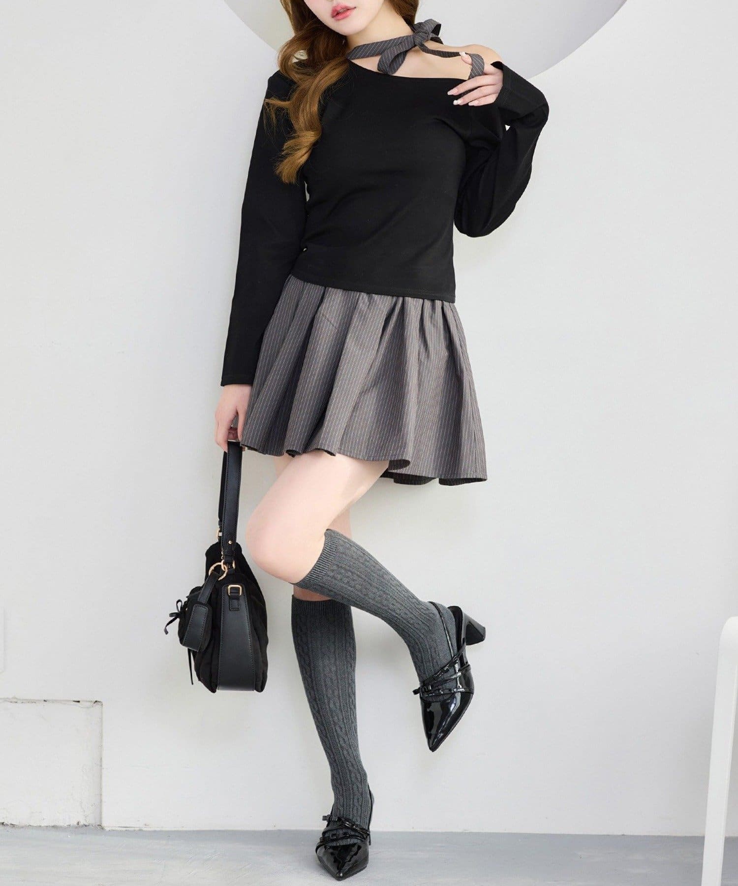 NICE CLAUP / OLIVE des OLIVE OUTLET(ナイスクラップ  / オリーブ デ オリーブ アウトレット) 【one after another】フレアミニスカート