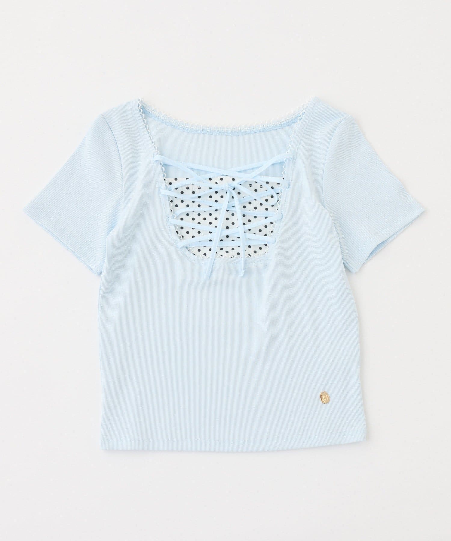 one after another NICE CLAUP(ワンアフターアナザー ナイスクラップ) レースアップテレコトップス