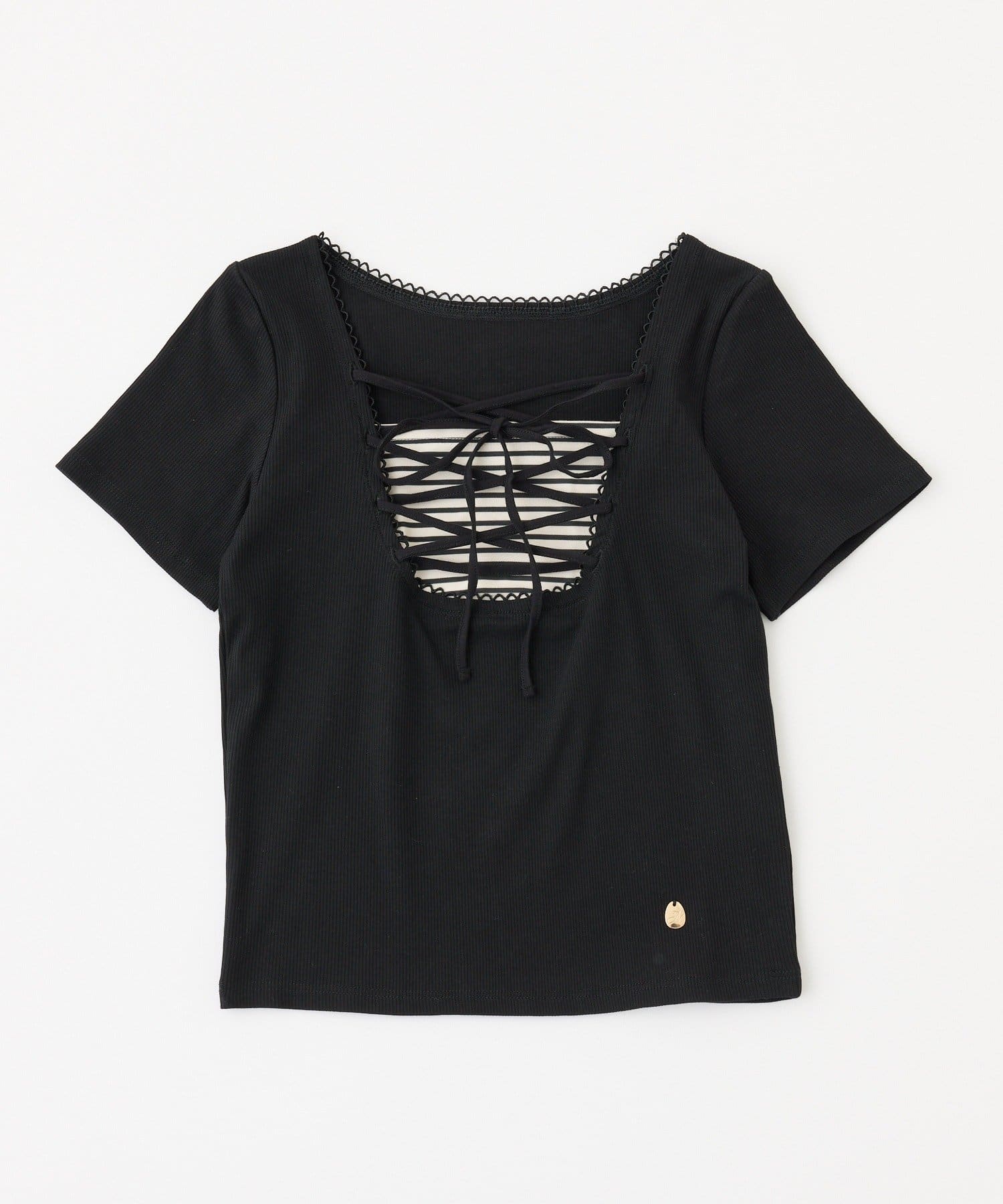 one after another NICE CLAUP(ワンアフターアナザー ナイスクラップ) レースアップテレコトップス