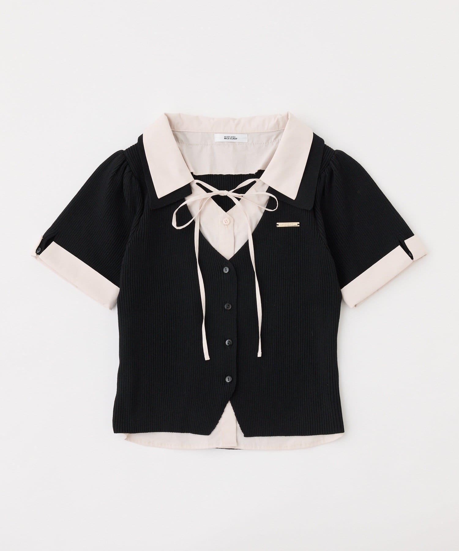 one after another NICE CLAUP(ワンアフターアナザー ナイスクラップ) シャツドッキング半袖トップス