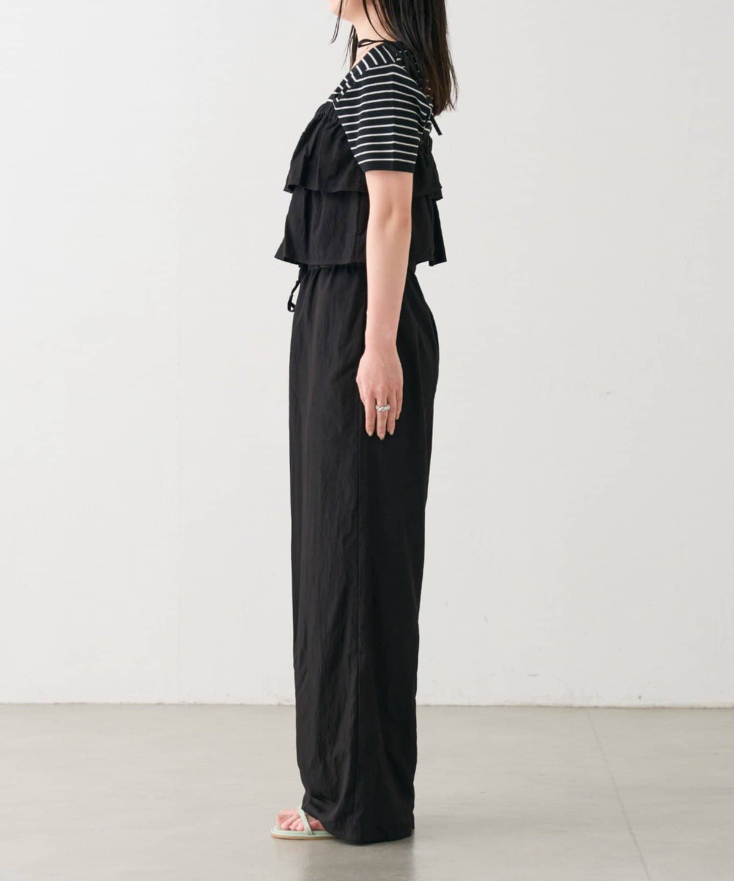 Kastane(カスタネ) 【S.Mサイズ展開】B フリルキャミサロペット