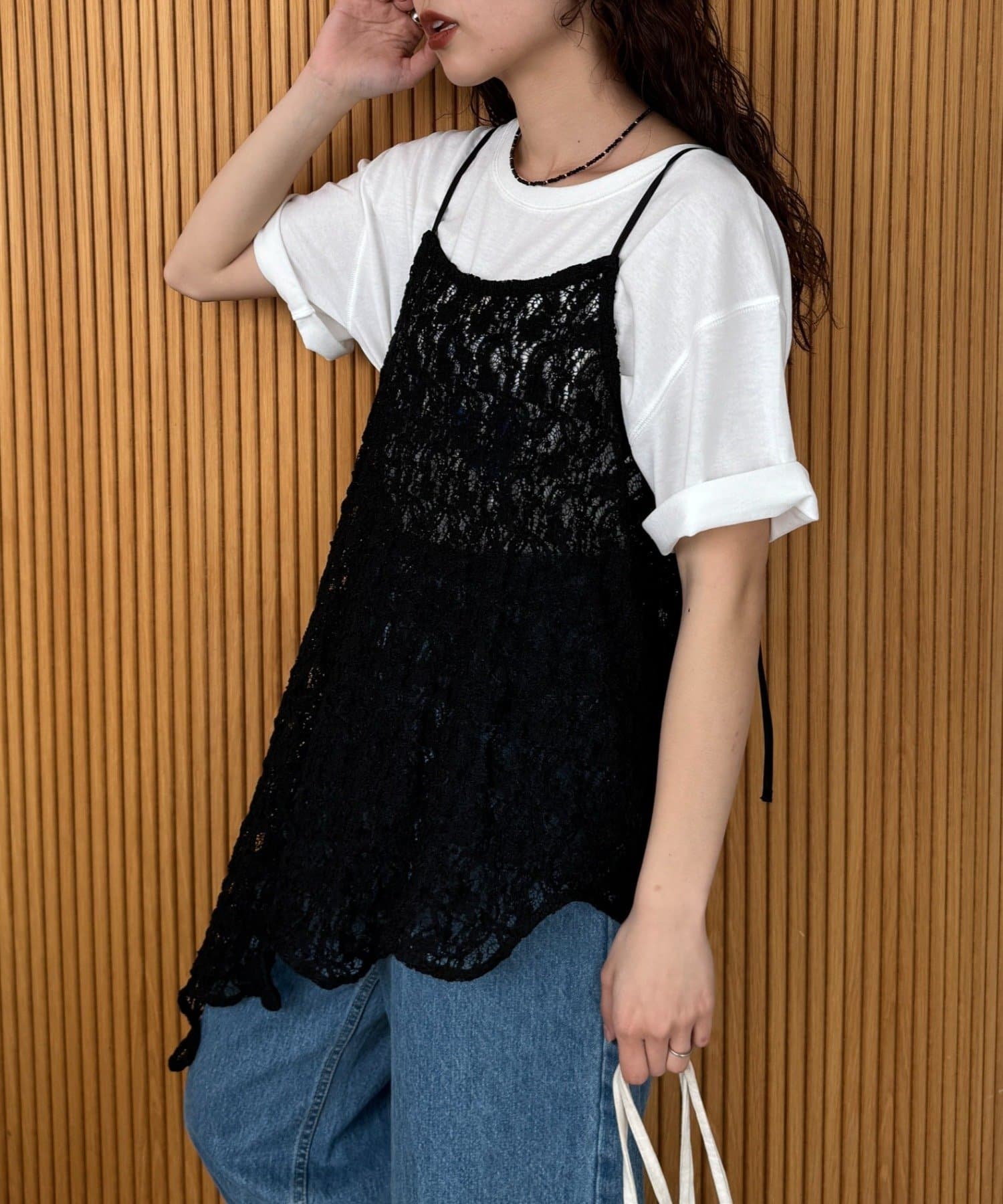 CIAOPANIC TYPY(チャオパニックティピー) 【willow】アシメレースヘムラインキャミチュニック